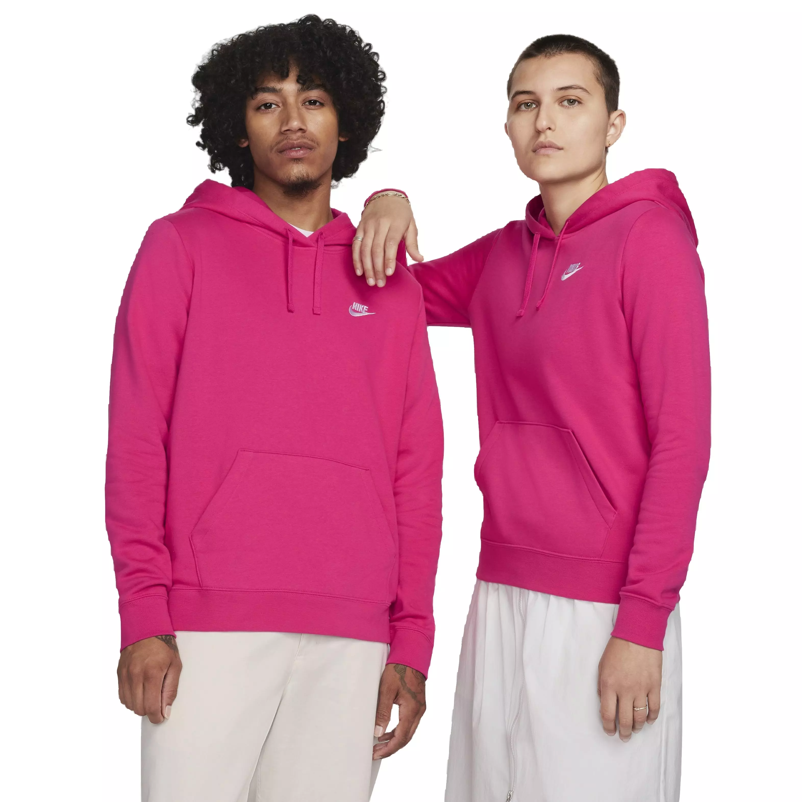 Nike Women's Sportswear Club Fleece Standard Pullover Hoodie - PINK