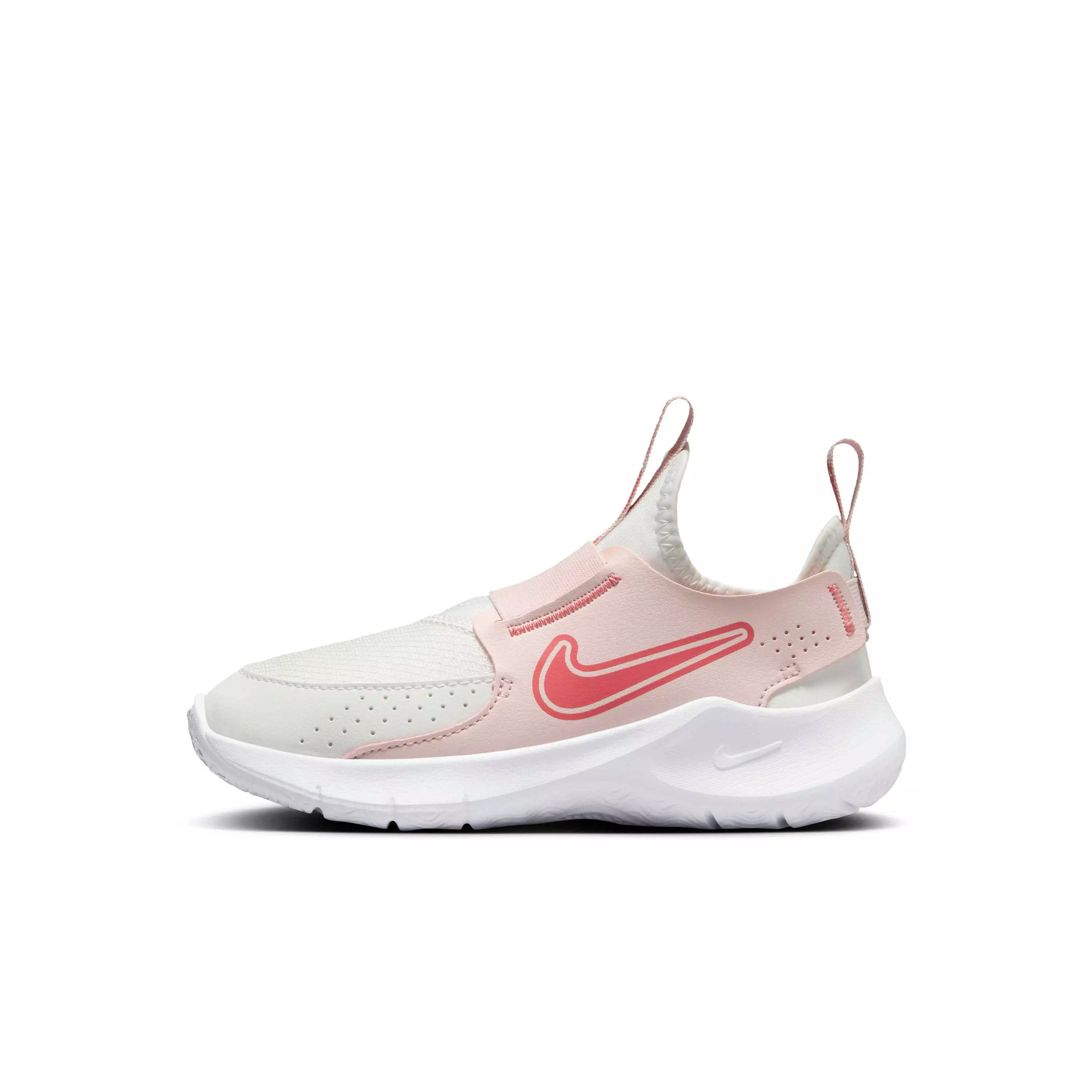 Nike Flex Runner 3 "Summit White/Echo Pink/Magic Ember" Preschool Boys' Running Shoe - WHITE/PINK/EMBER