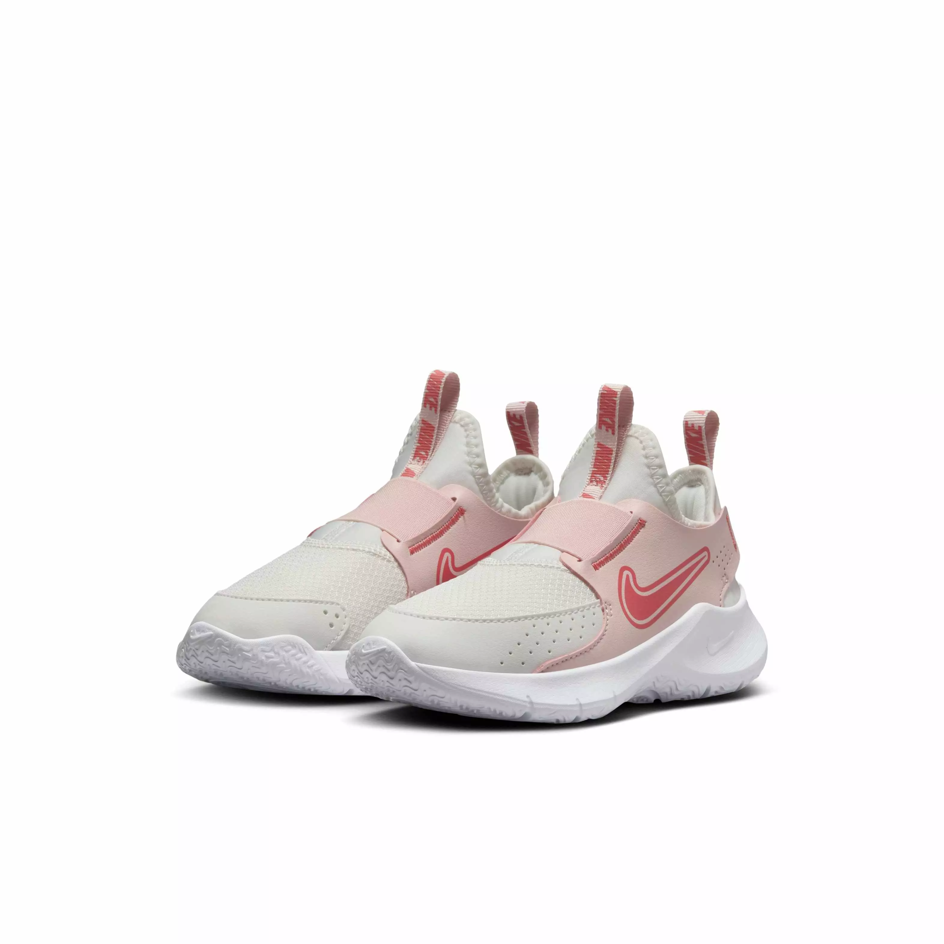 Nike Flex Runner 3 "Summit White/Echo Pink/Magic Ember" Preschool Boys' Running Shoe - WHITE/PINK/EMBER
