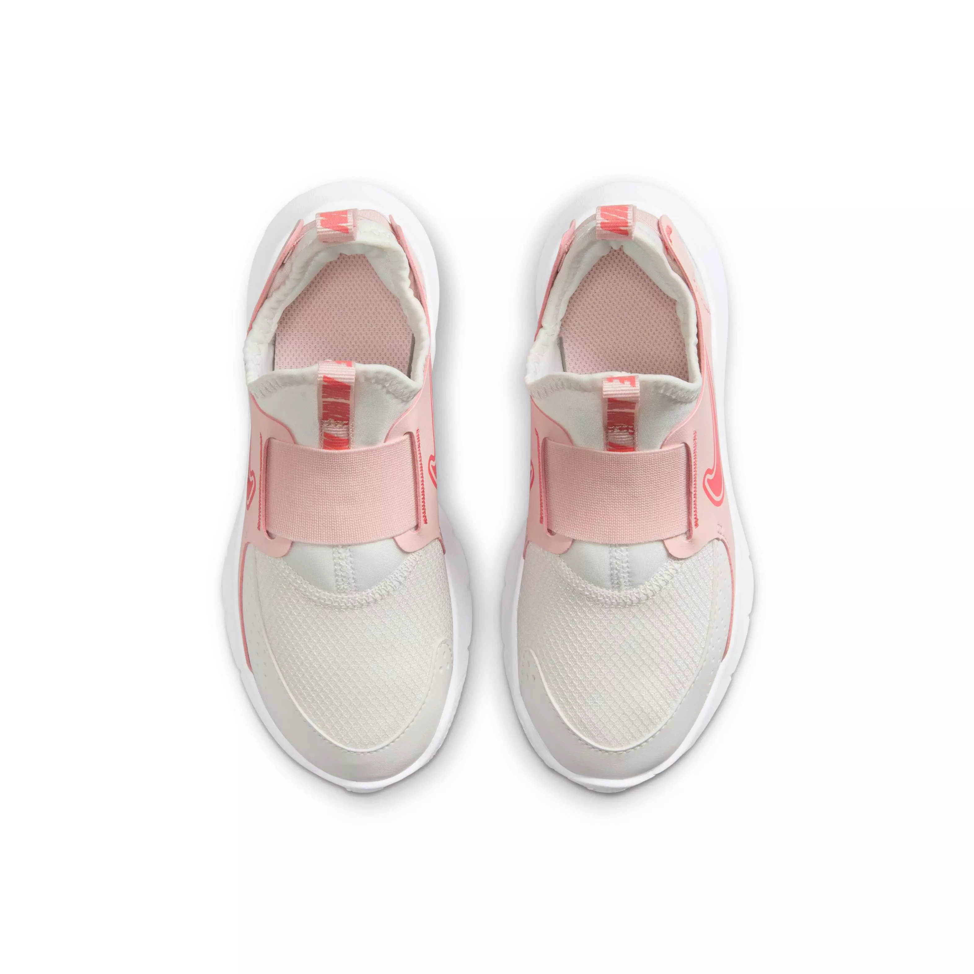 Nike Flex Runner 3 "Summit White/Echo Pink/Magic Ember" Preschool Boys' Running Shoe - WHITE/PINK/EMBER