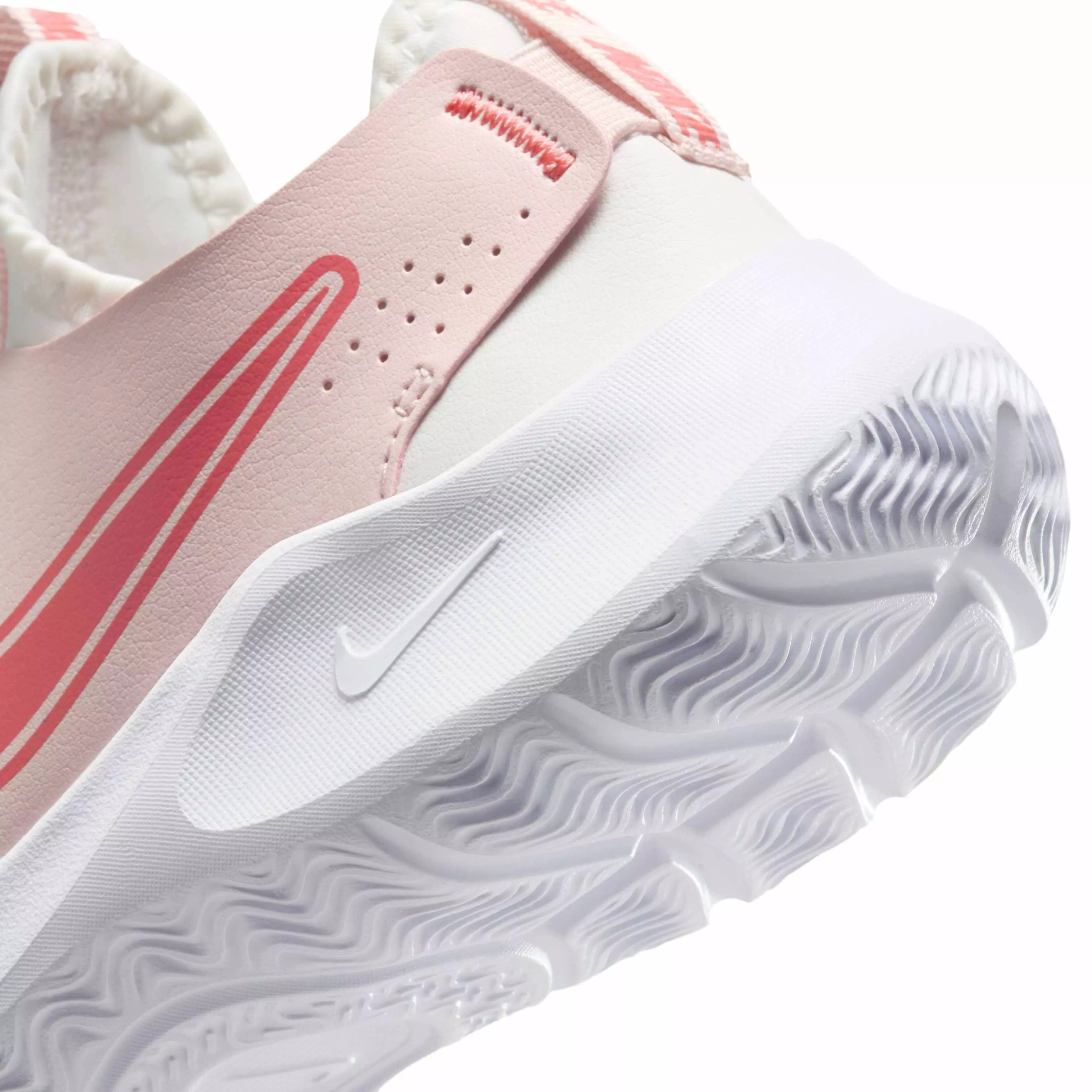 Nike Flex Runner 3 "Summit White/Echo Pink/Magic Ember" Preschool Boys' Running Shoe - WHITE/PINK/EMBER