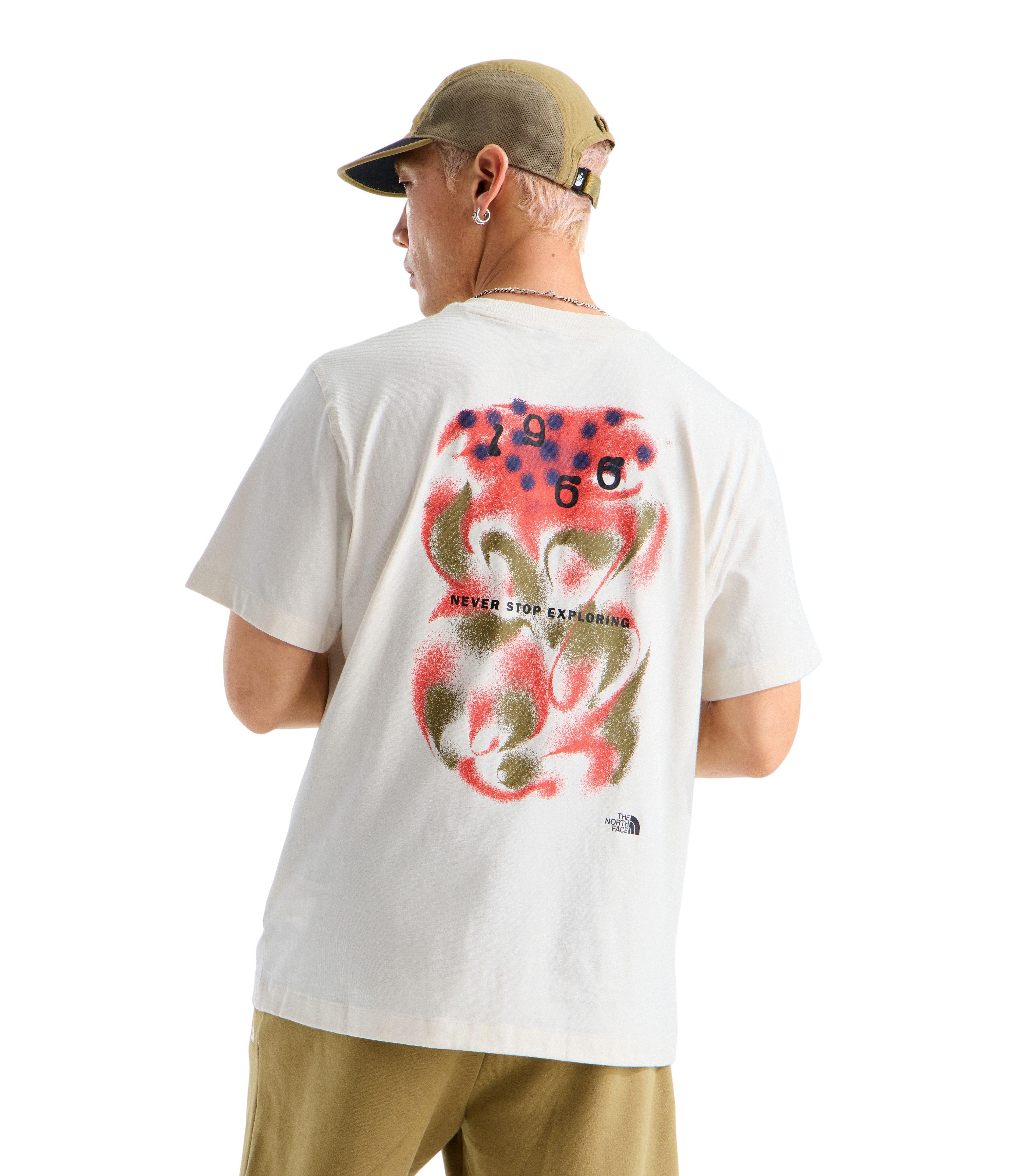 The North Face Men's 1996 Motion Relaxed Short Sleeve Graphic Tee - White - WHITE Thumbnail View 3