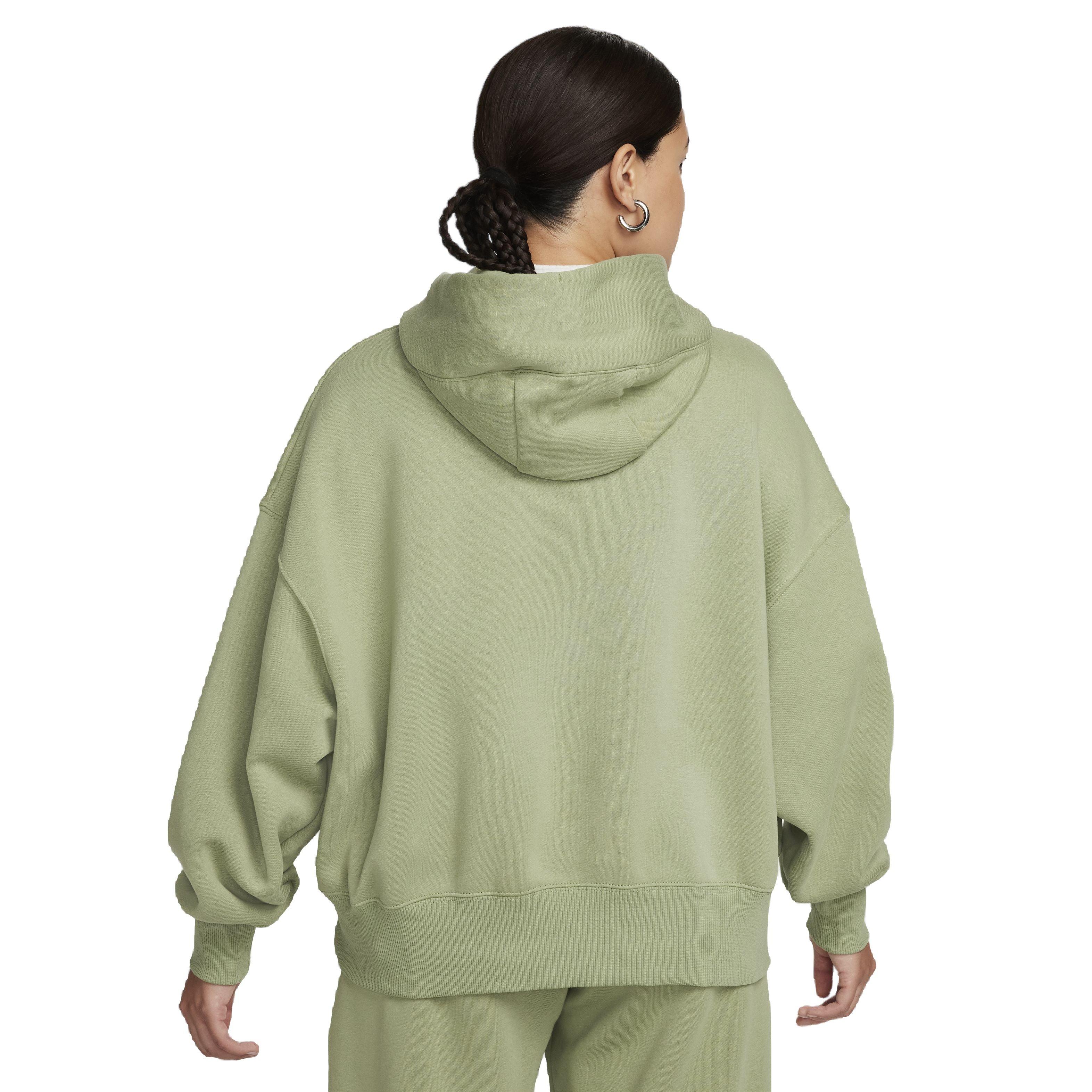 Nike Women's Sportswear Phoenix Fleece Over-Oversized Pullover Hoodie - GREEN Thumbnail View 2
