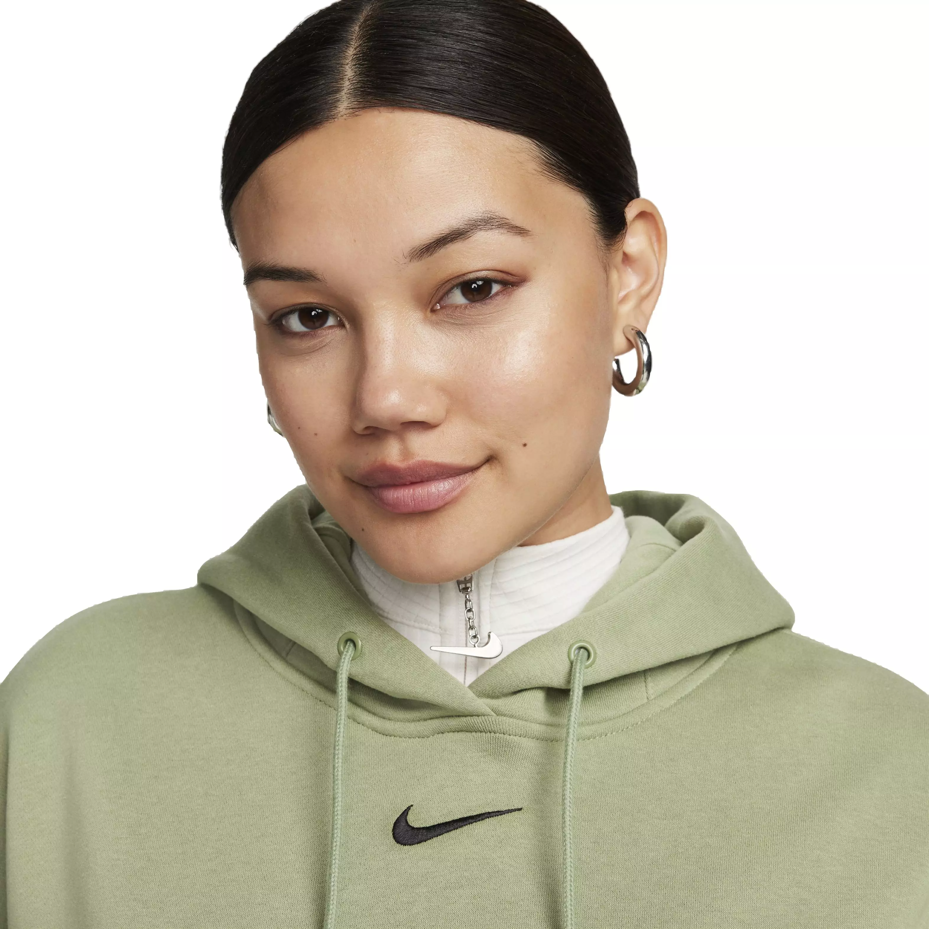 Nike Women's Sportswear Phoenix Fleece Over-Oversized Pullover Hoodie - GREEN