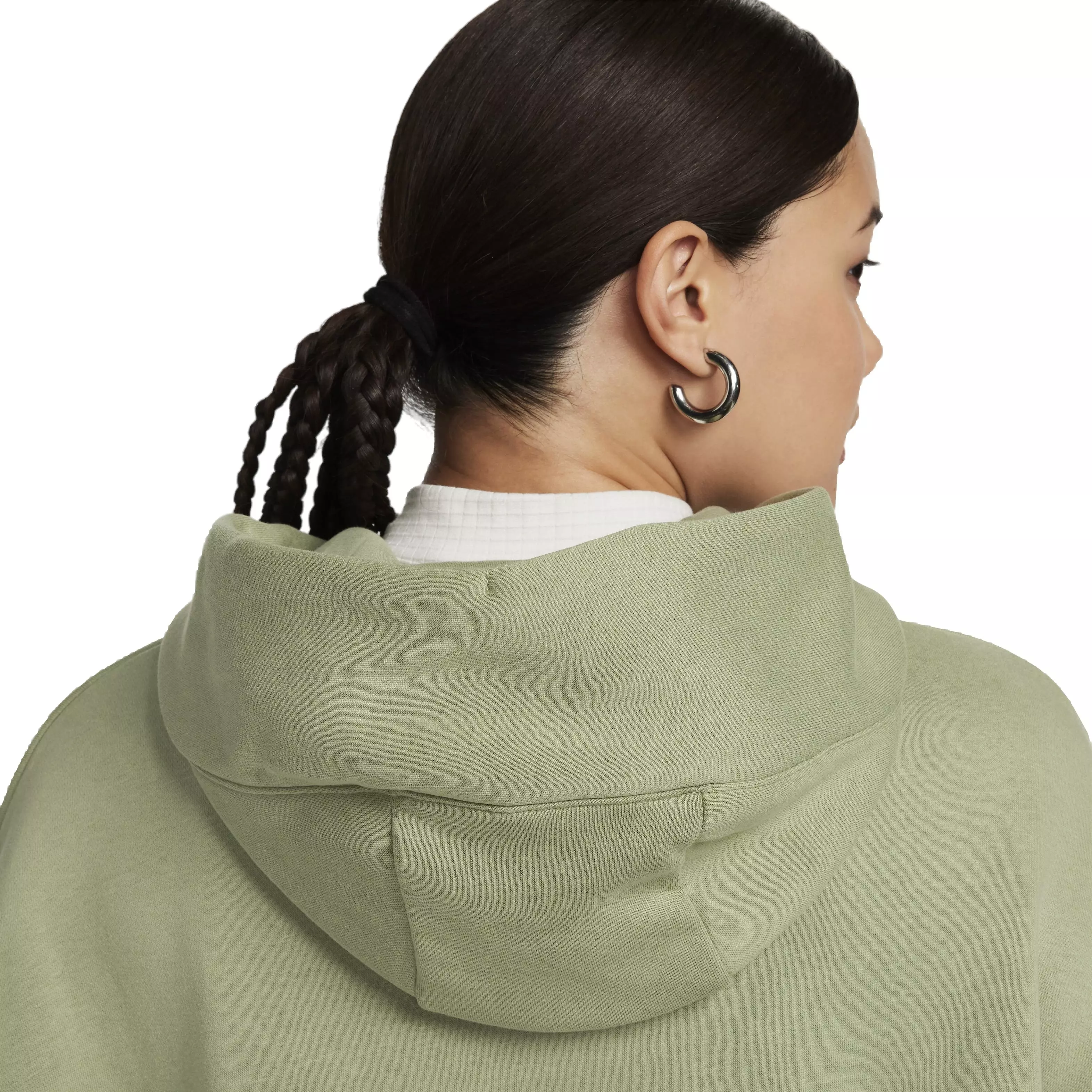 Nike Women's Sportswear Phoenix Fleece Over-Oversized Pullover Hoodie - GREEN