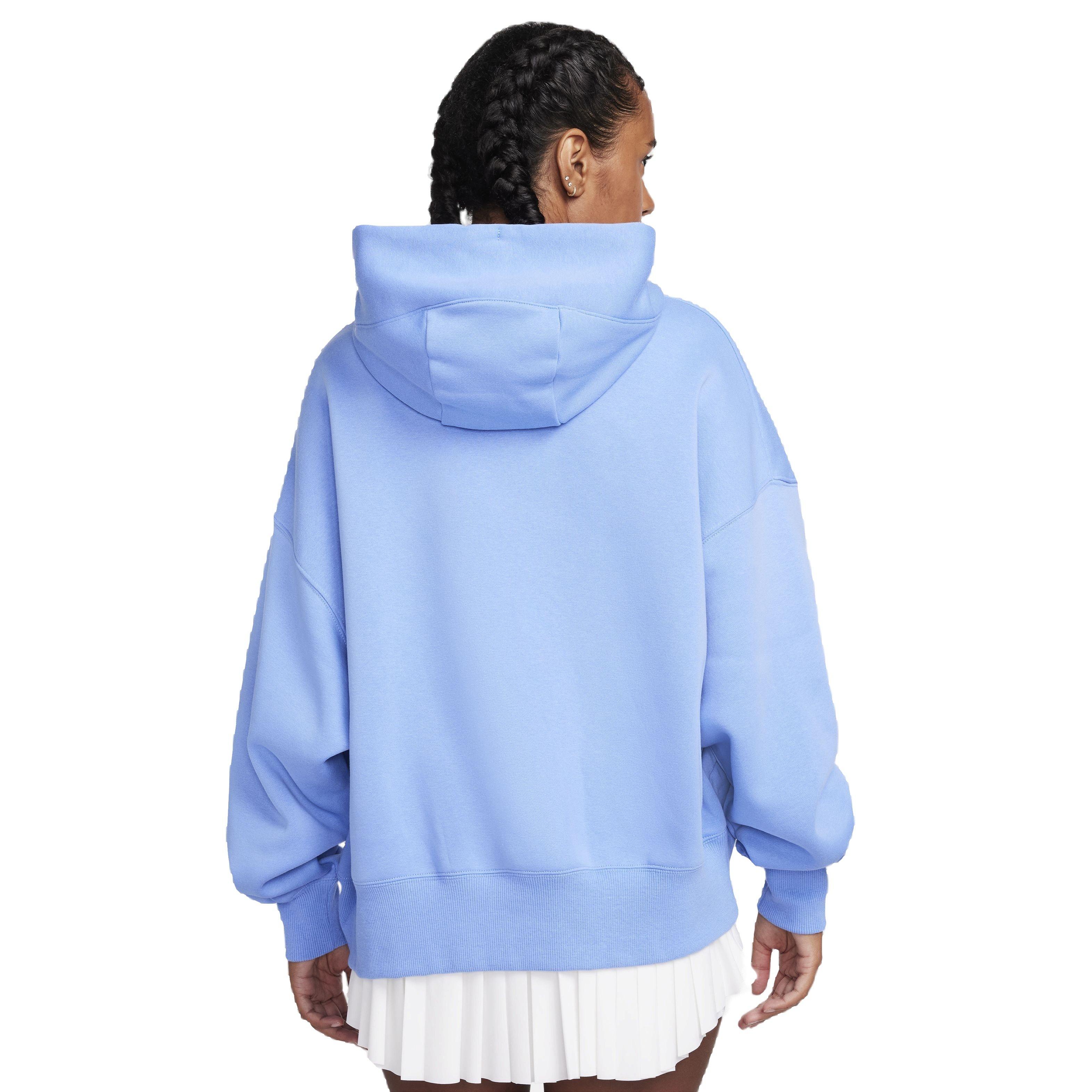 Nike Women's Sportswear Phoenix Fleece Over-Oversized Pullover Hoodie - BLUE Thumbnail View 2