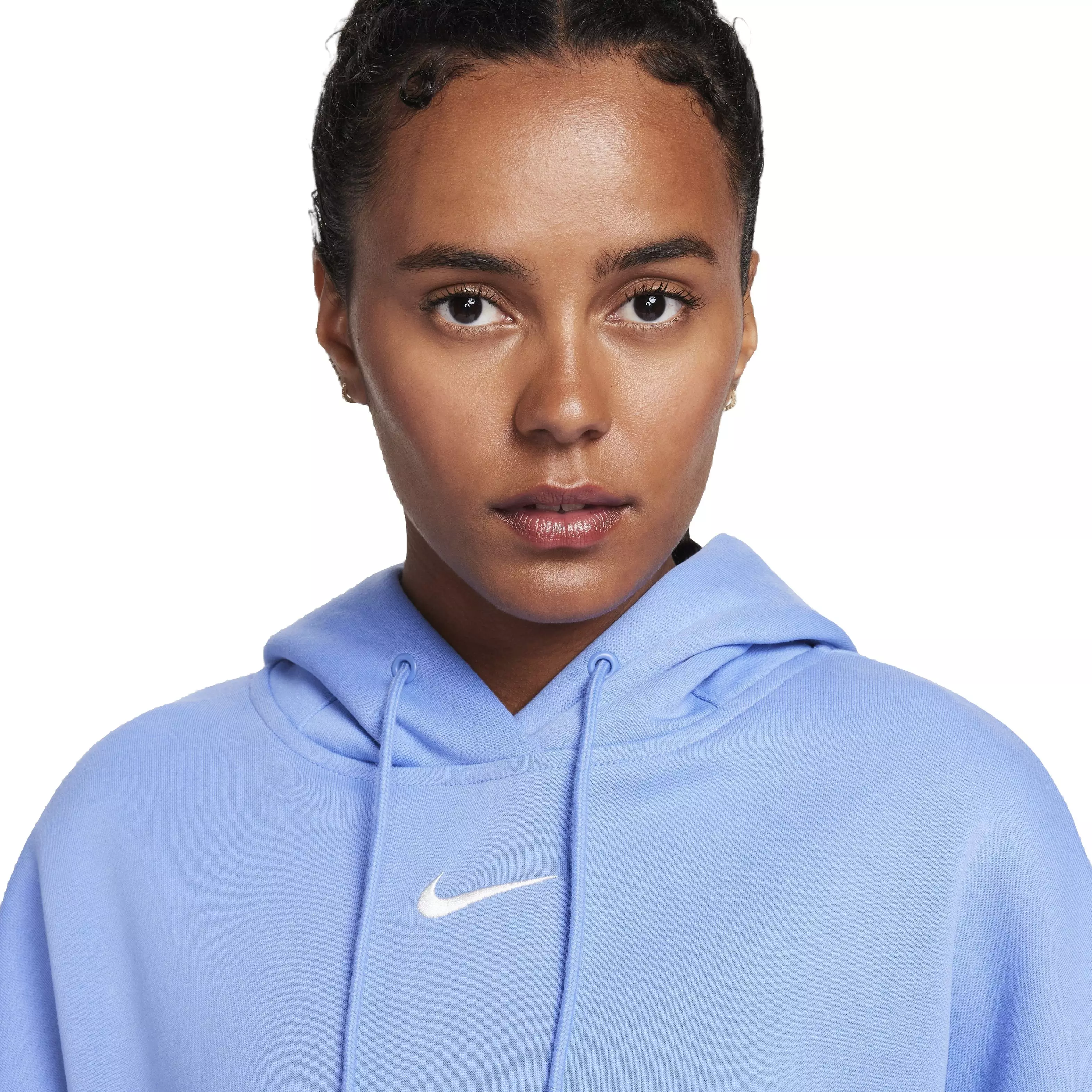 Nike Women's Sportswear Phoenix Fleece Over-Oversized Pullover Hoodie - BLUE