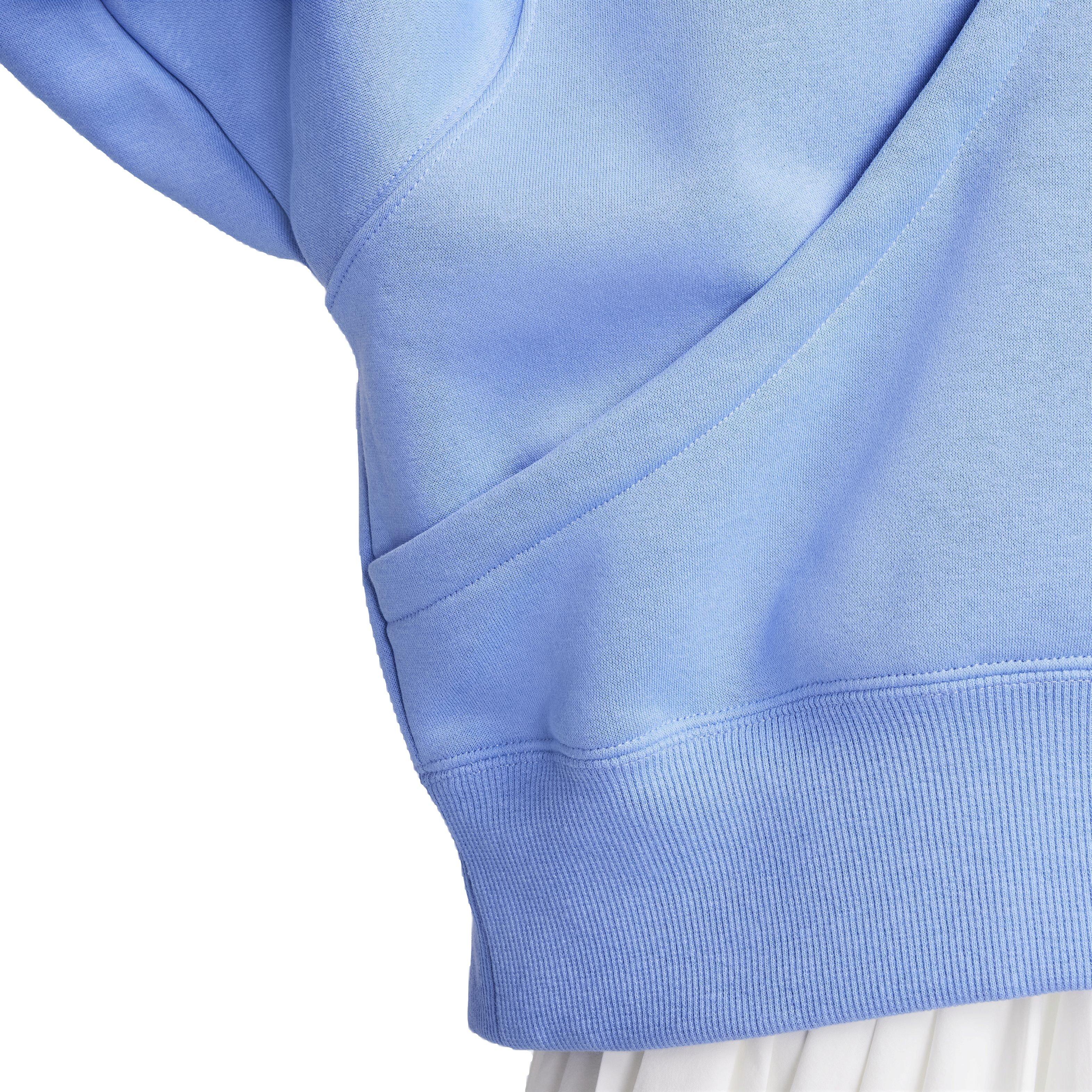 Nike Women's Sportswear Phoenix Fleece Over-Oversized Pullover Hoodie - BLUE Thumbnail View 6
