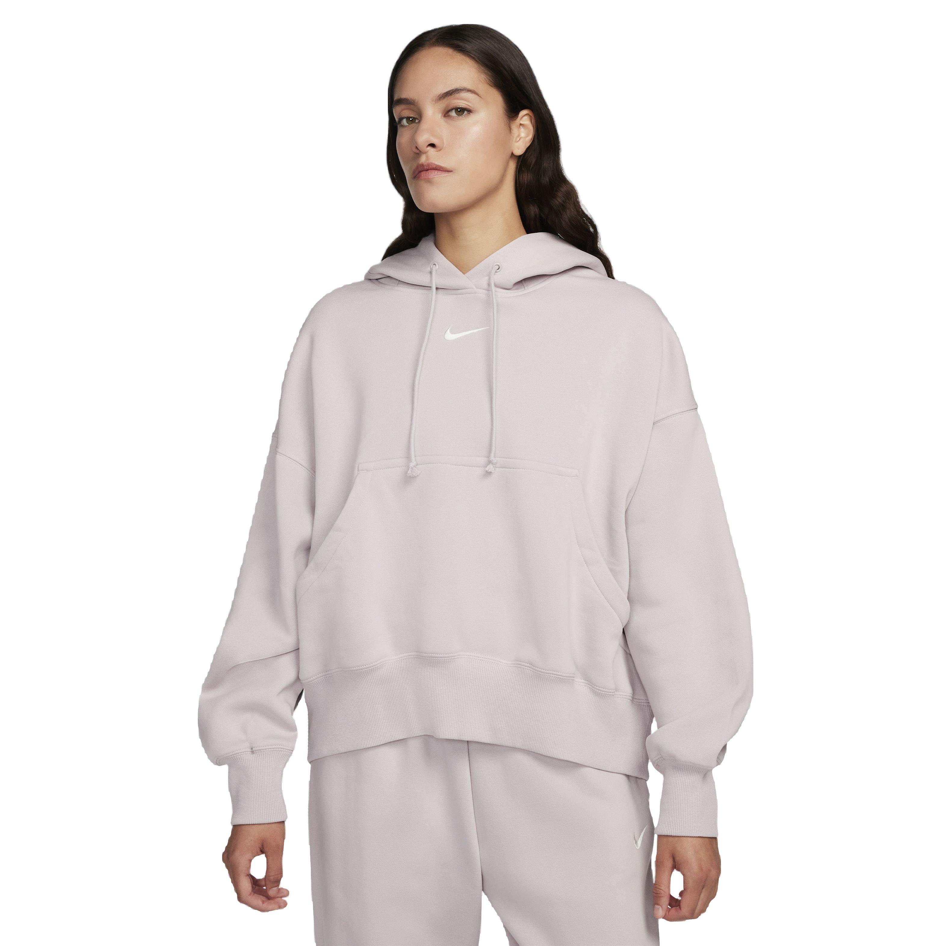 Nike Women's Sportswear Phoenix Fleece Over-Oversized Pullover Hoodie - PURPLE Thumbnail View 1