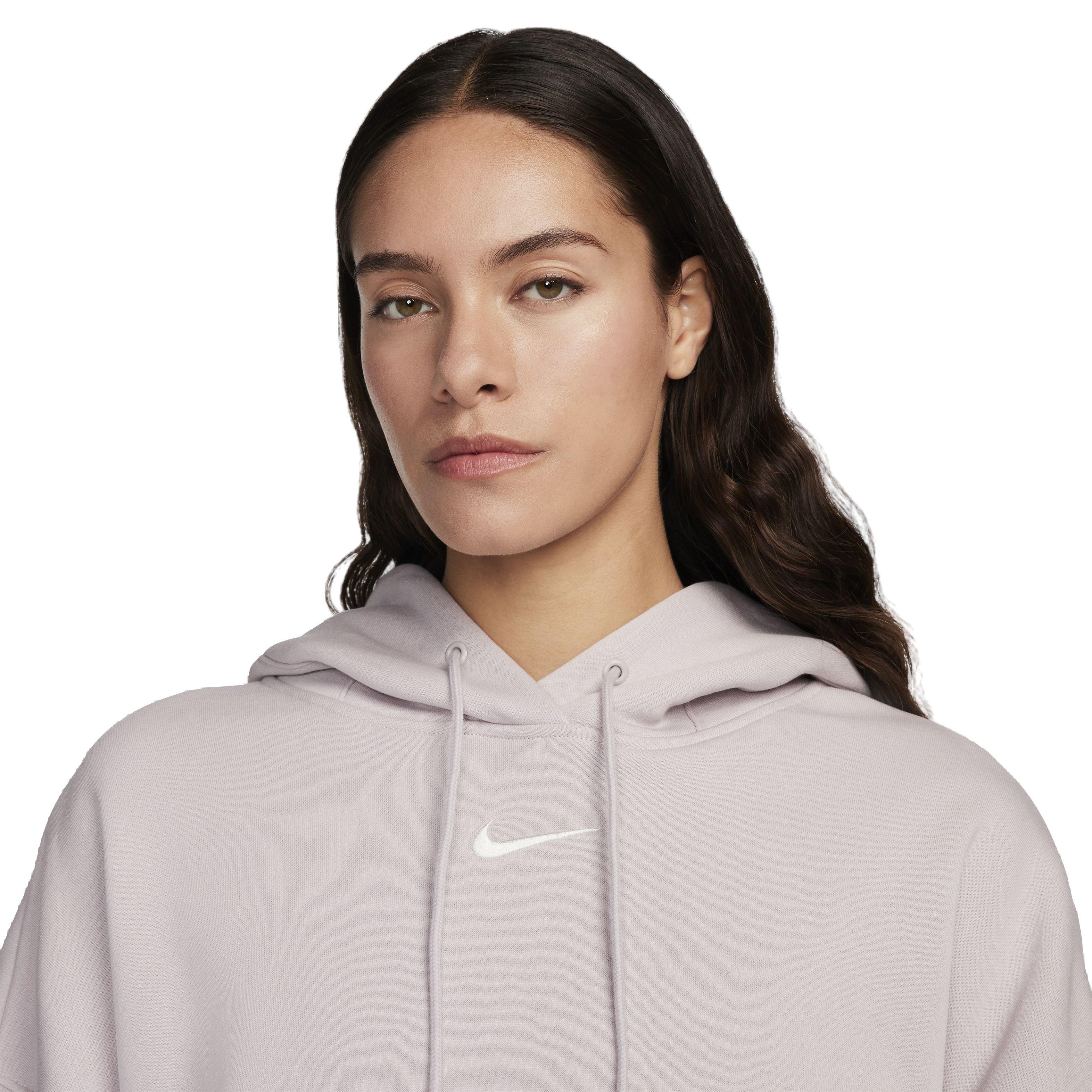 Nike Women's Sportswear Phoenix Fleece Over-Oversized Pullover Hoodie - PURPLE Thumbnail View 3
