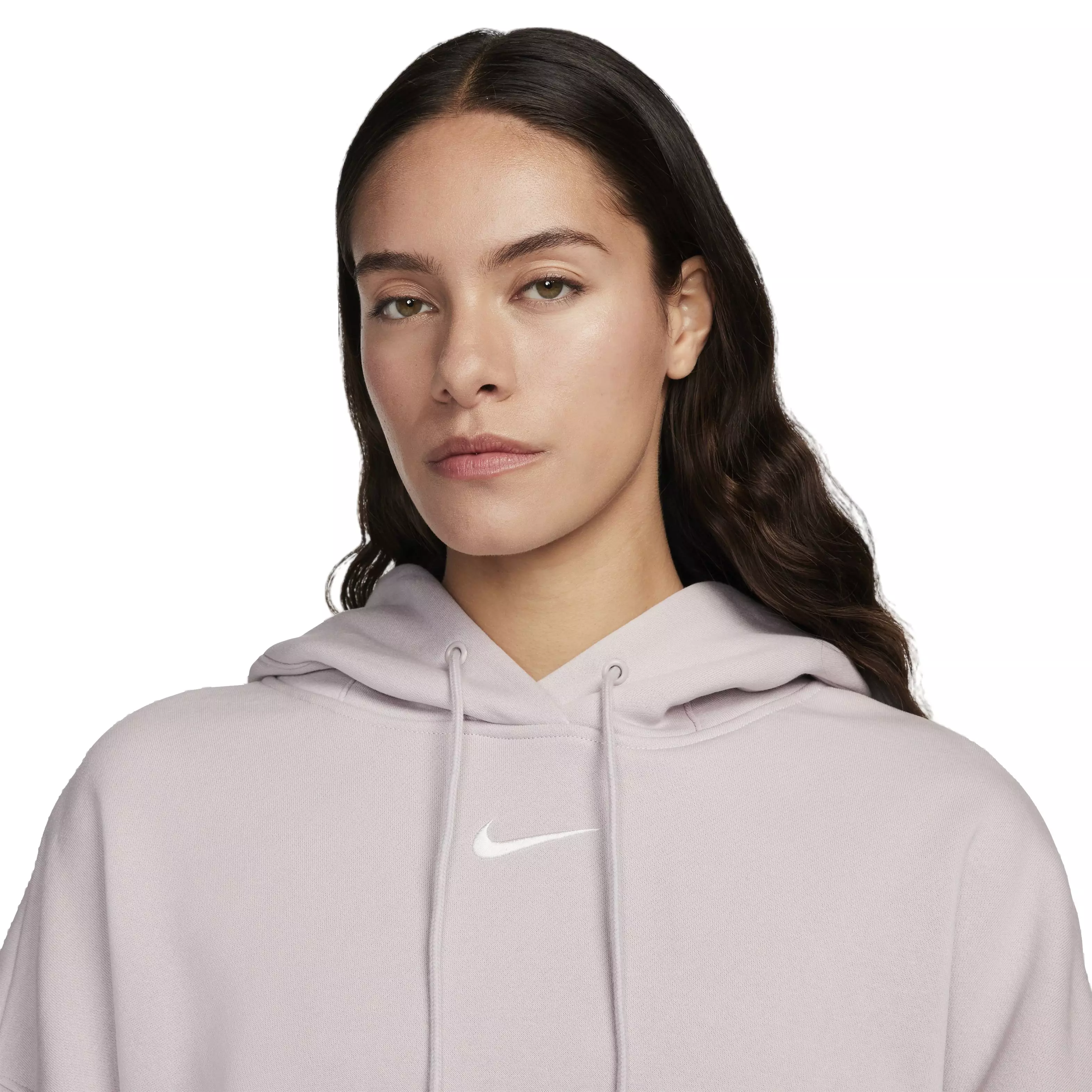Nike Women's Sportswear Phoenix Fleece Over-Oversized Pullover Hoodie - PURPLE