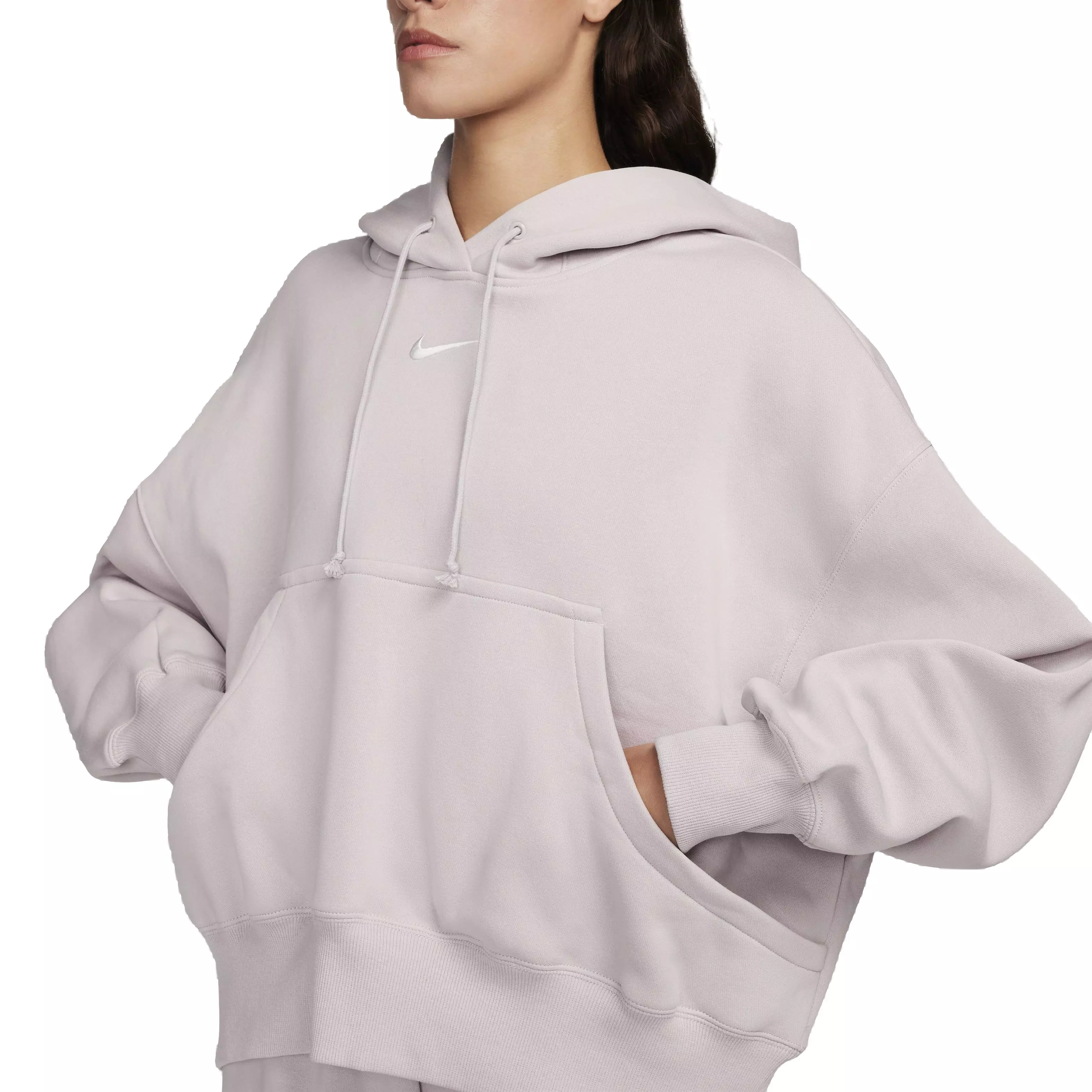Nike Women's Sportswear Phoenix Fleece Over-Oversized Pullover Hoodie - PURPLE