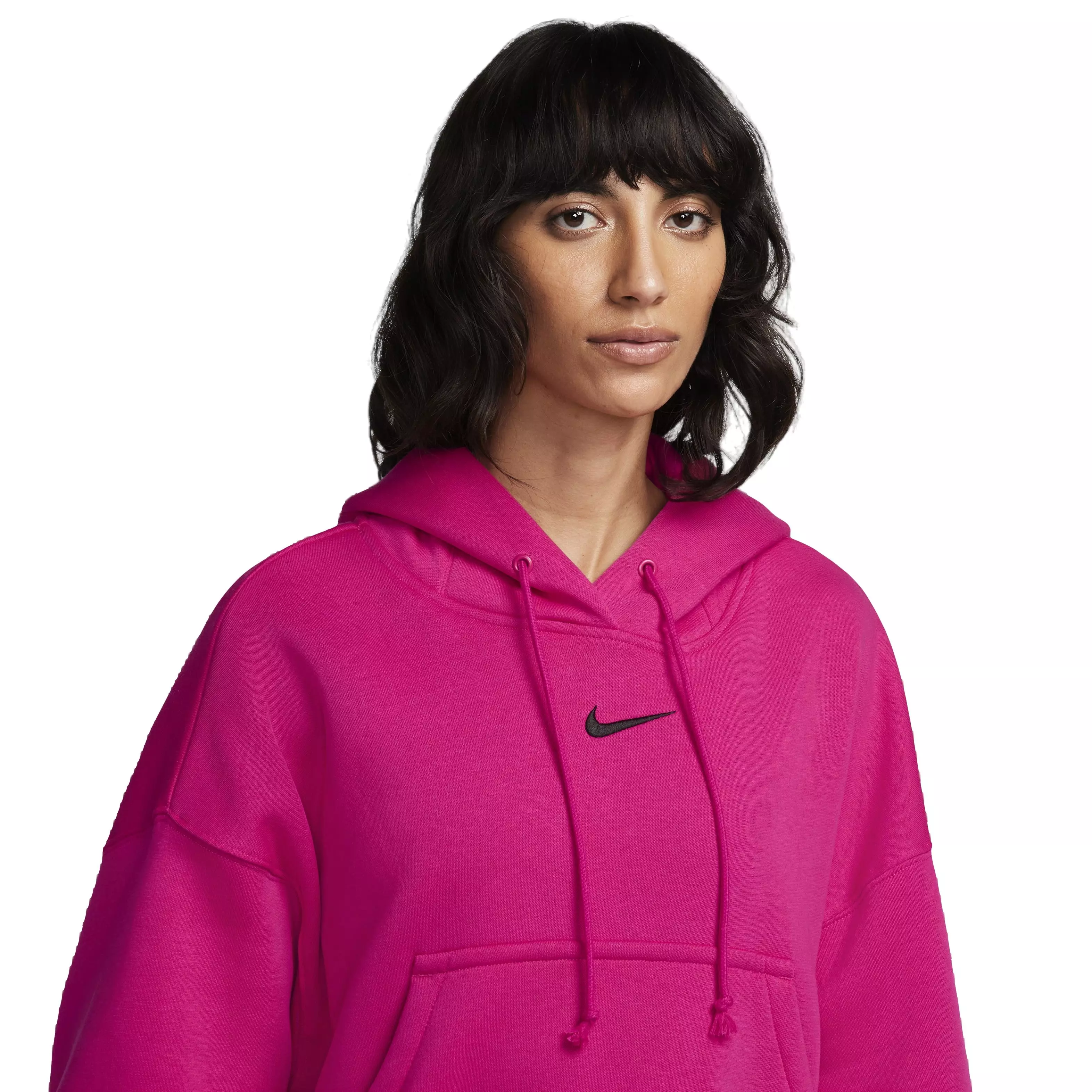Nike Women's Sportswear Phoenix Fleece Over-Oversized Pullover Hoodie - PINK