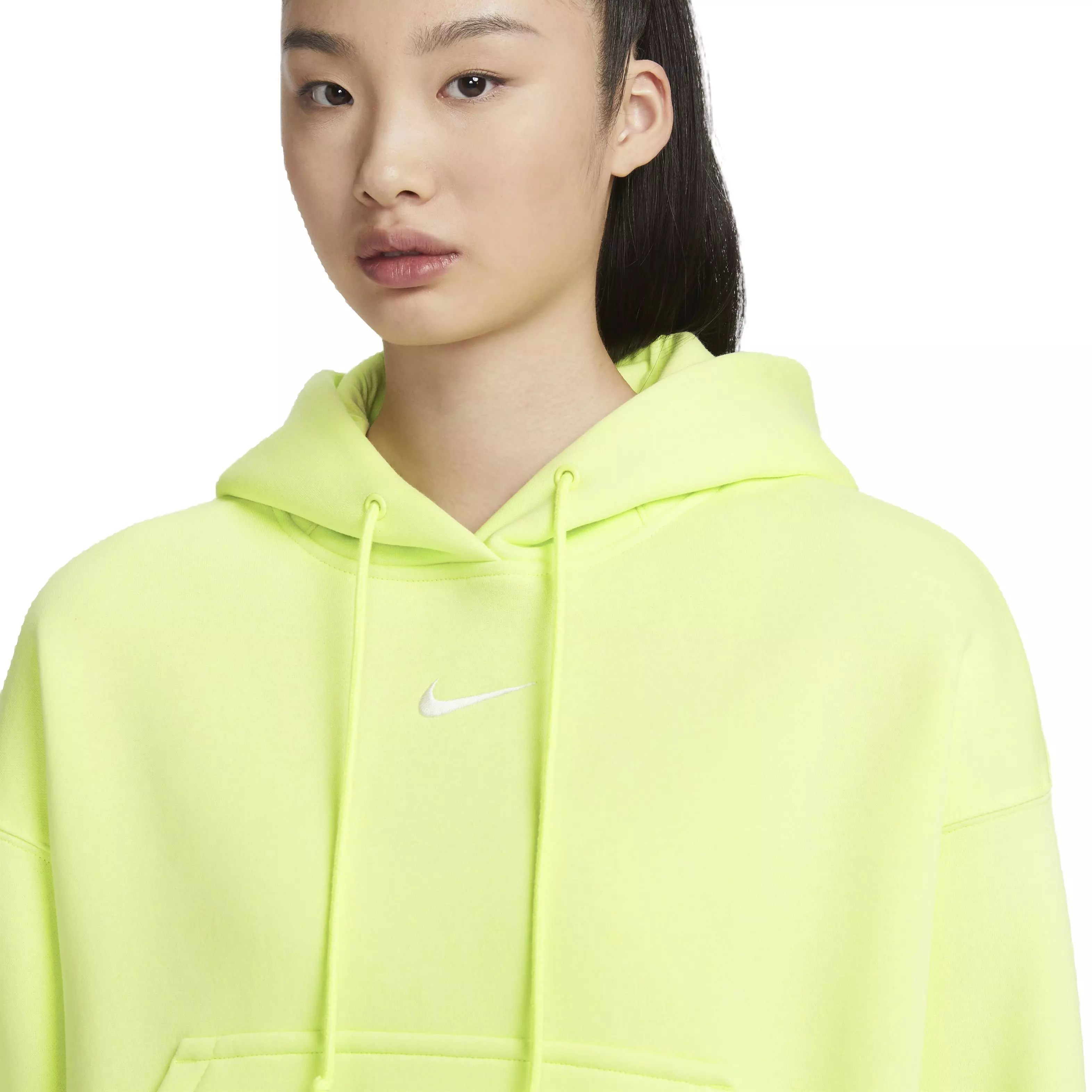 Nike Women's Sportswear Phoenix Fleece Over-Oversized Pullover Hoodie - YELLOW