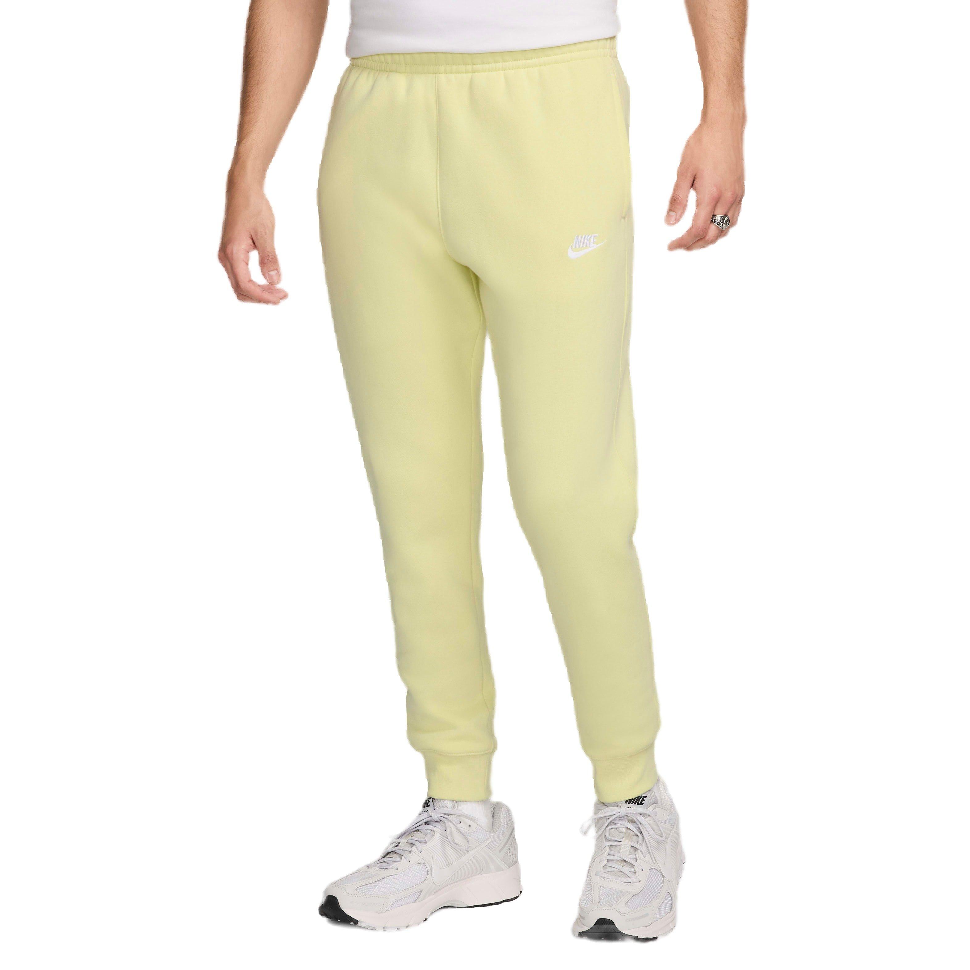 Nike Men's Sportswear Club Fleece Joggers - Lime - LIME Thumbnail View 1