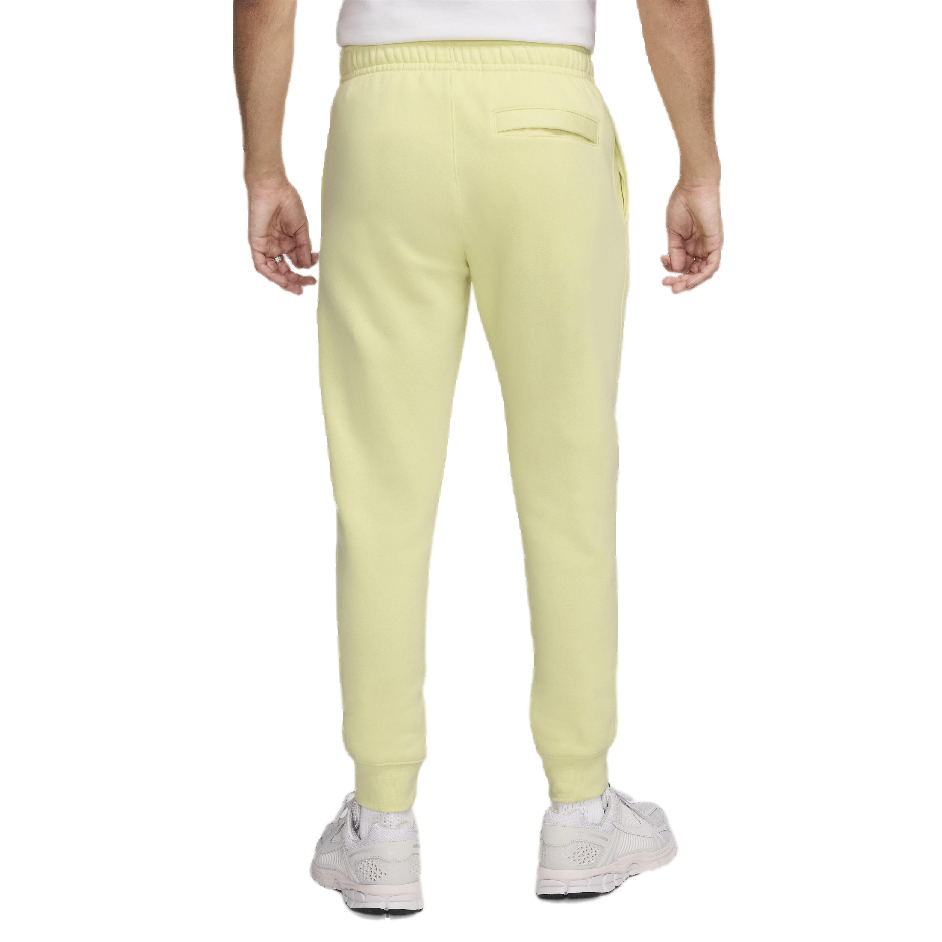 Nike Men's Sportswear Club Fleece Joggers - Lime - LIME Thumbnail View 2