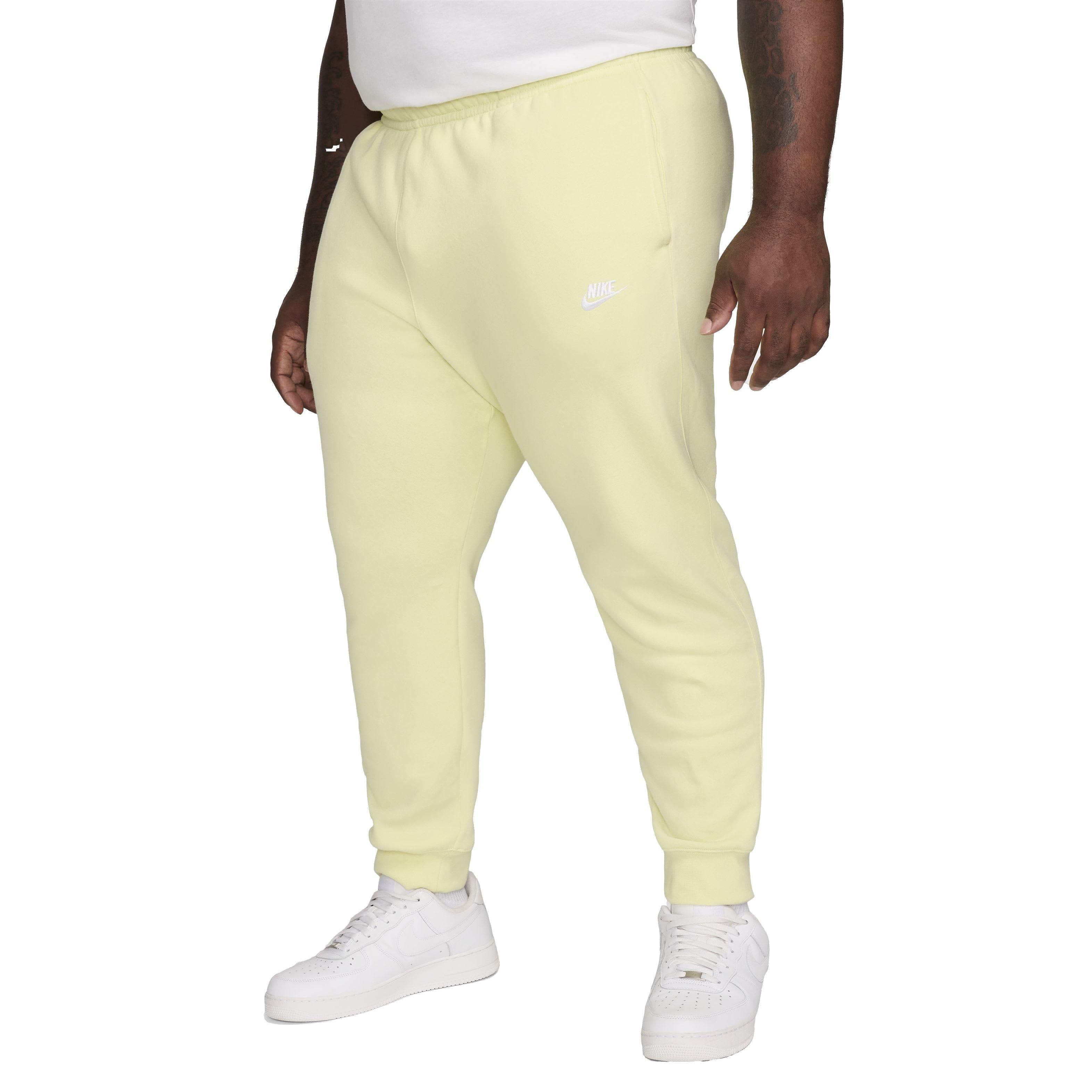 Nike Men's Sportswear Club Fleece Joggers - Lime - LIME Thumbnail View 8