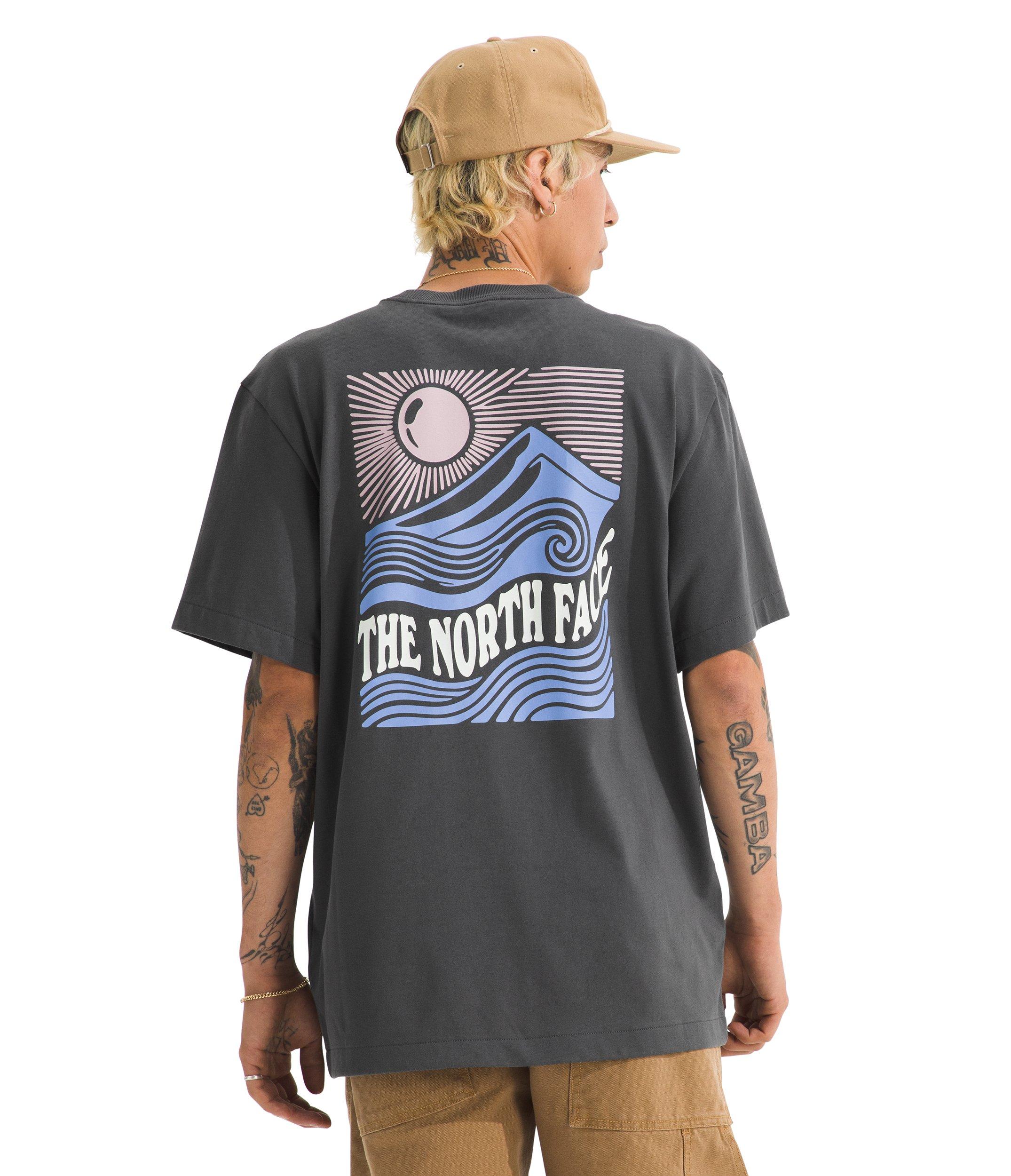 The North Face Men's Mountain Escape Relaxed Graphic T-Shirt -Grey - GREY Thumbnail View 2