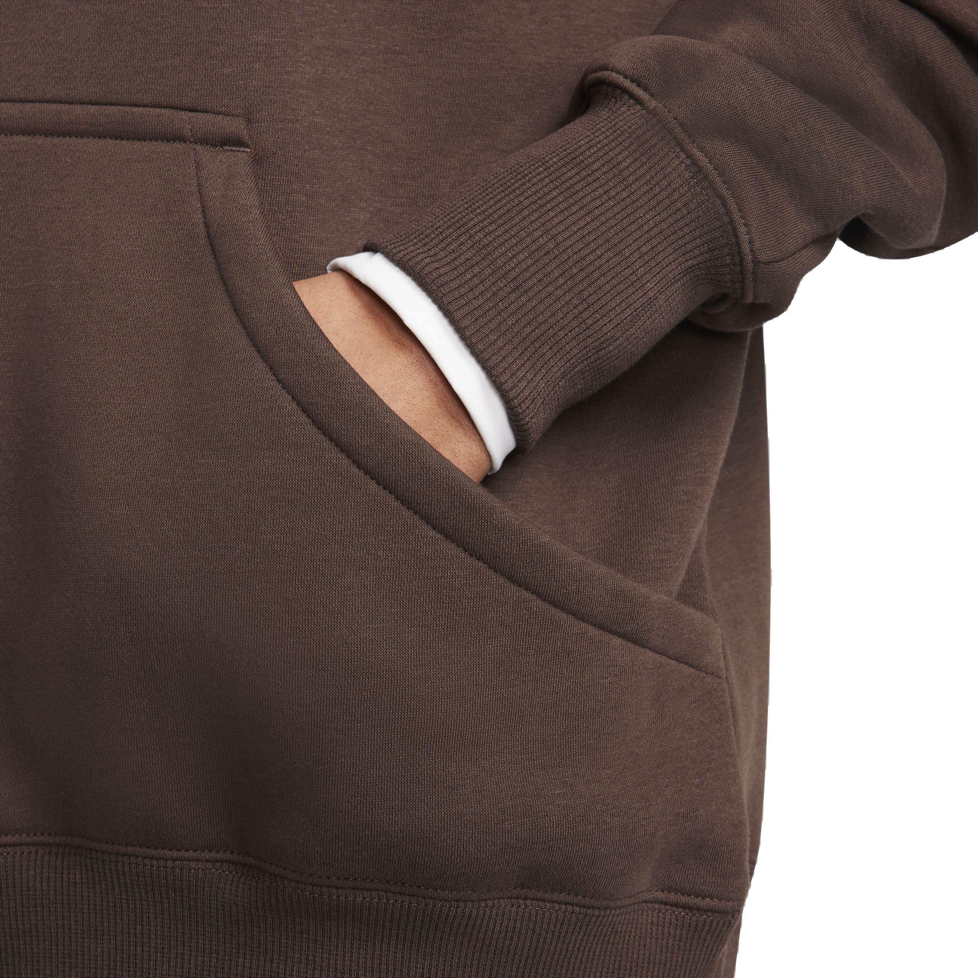 Nike Women's Sportswear Phoenix Fleece Oversized Pullover Hoodie - BROWN Thumbnail View 5