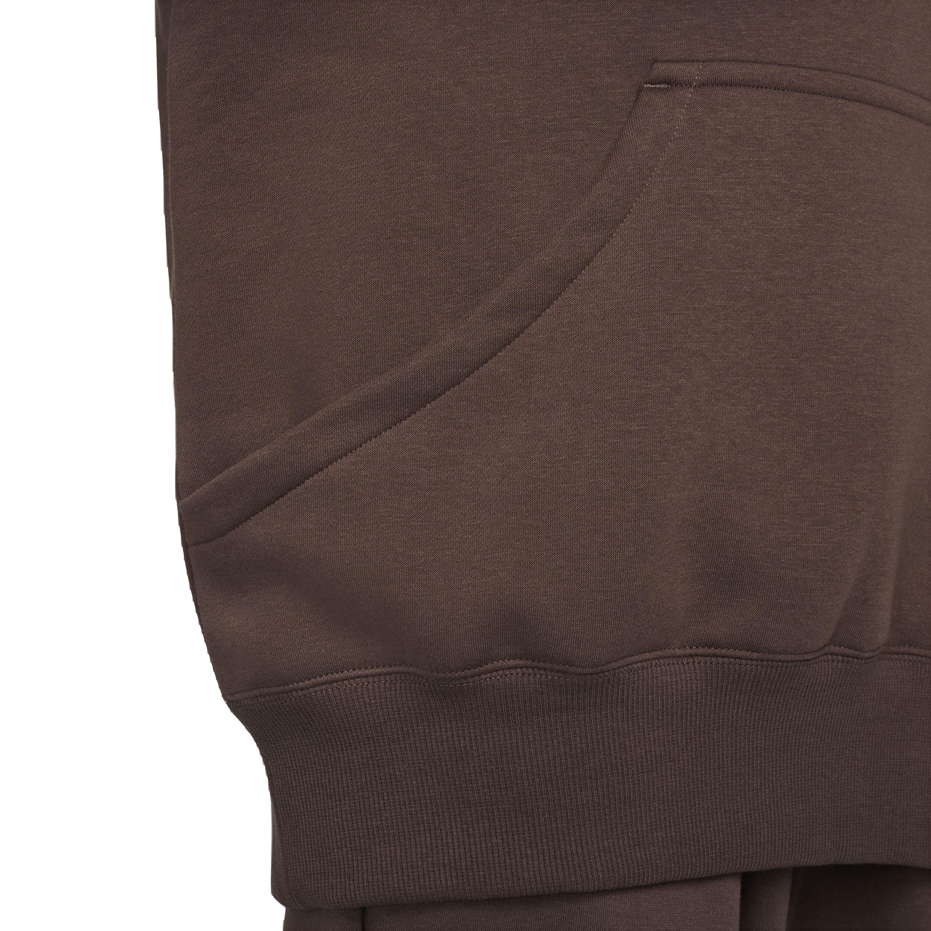 Nike Women's Sportswear Phoenix Fleece Oversized Pullover Hoodie - BROWN Thumbnail View 7