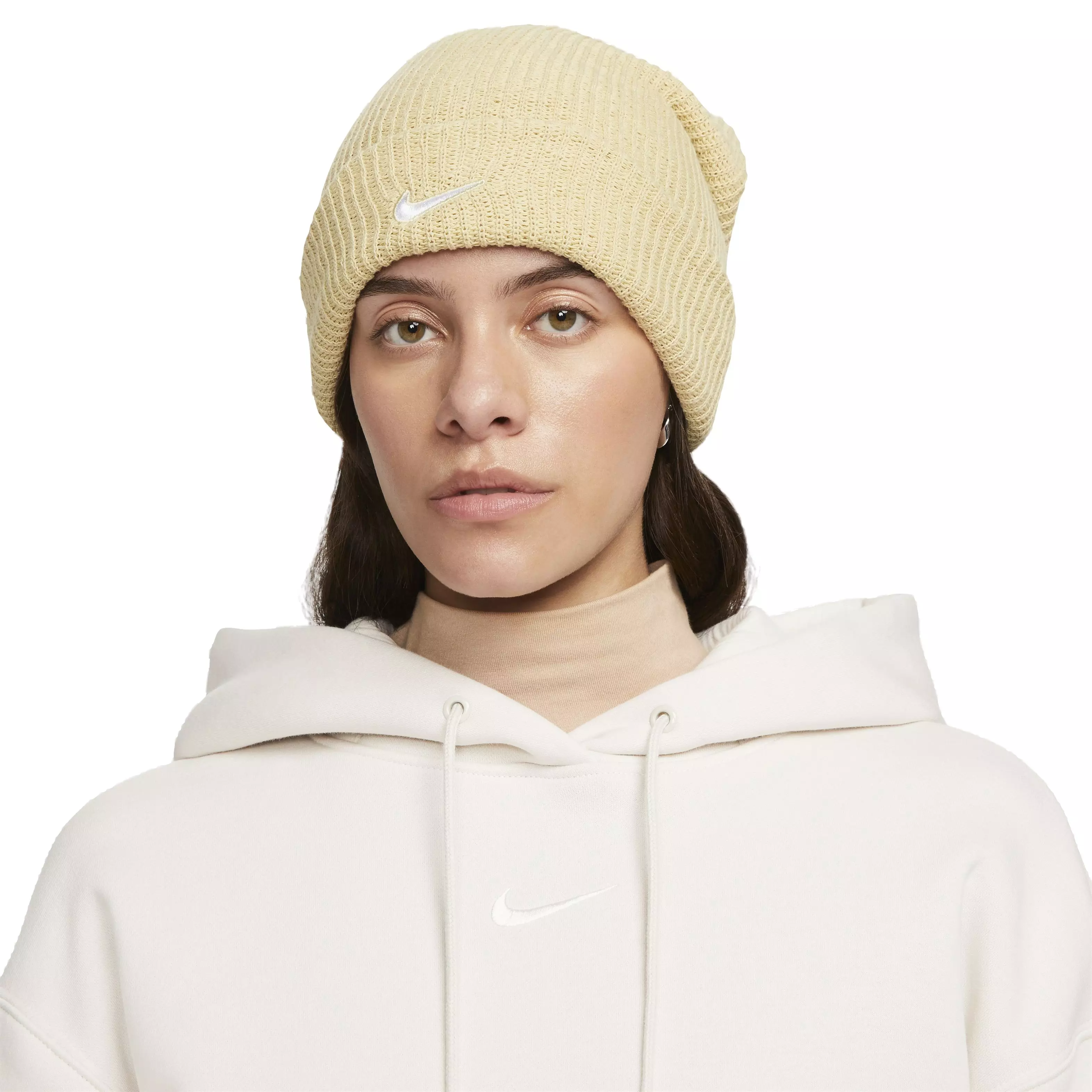 Nike Women's Sportswear Phoenix Fleece Oversized Pullover Hoodie - LT BROWN