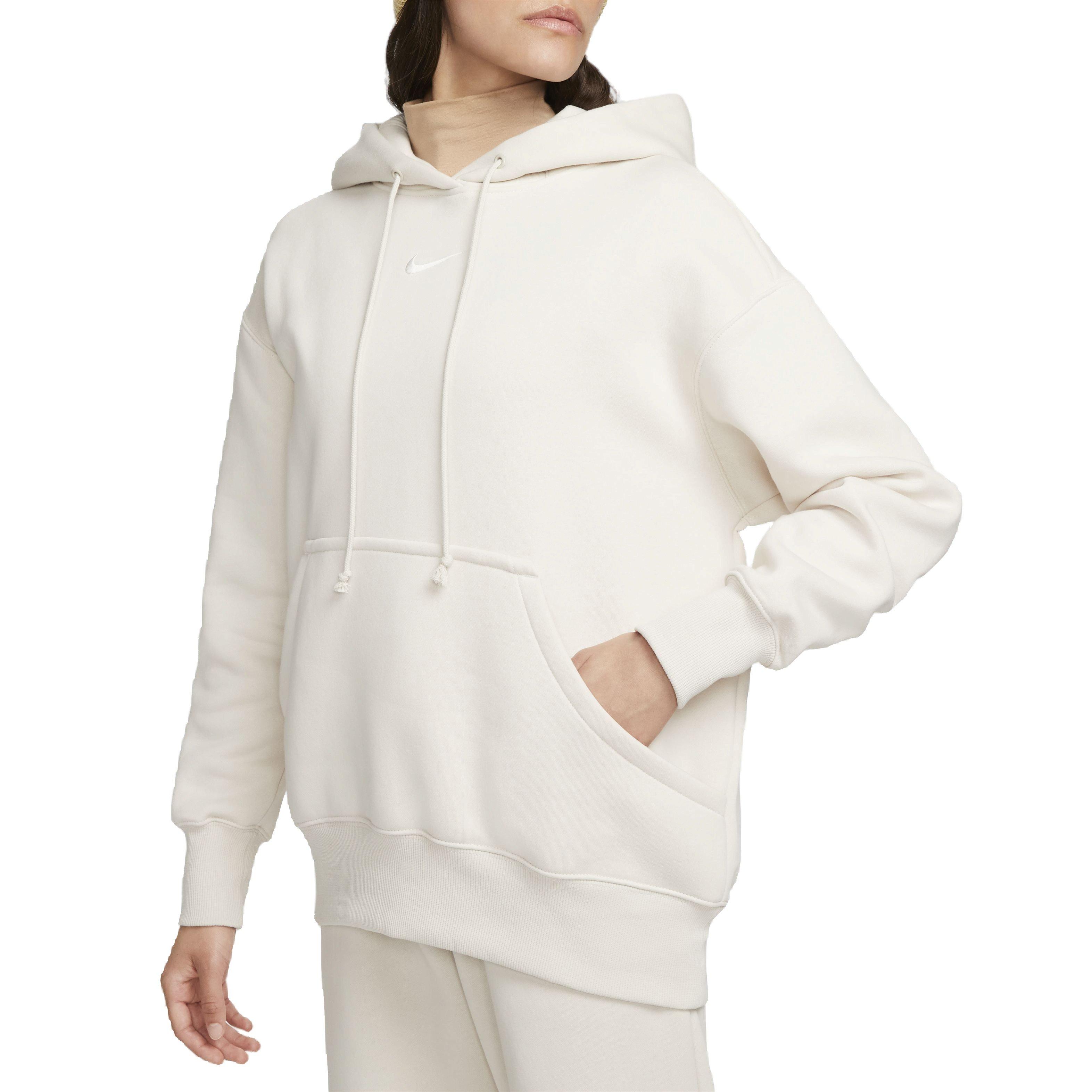 Nike Women's Sportswear Phoenix Fleece Oversized Pullover Hoodie - LT BROWN Thumbnail View 6