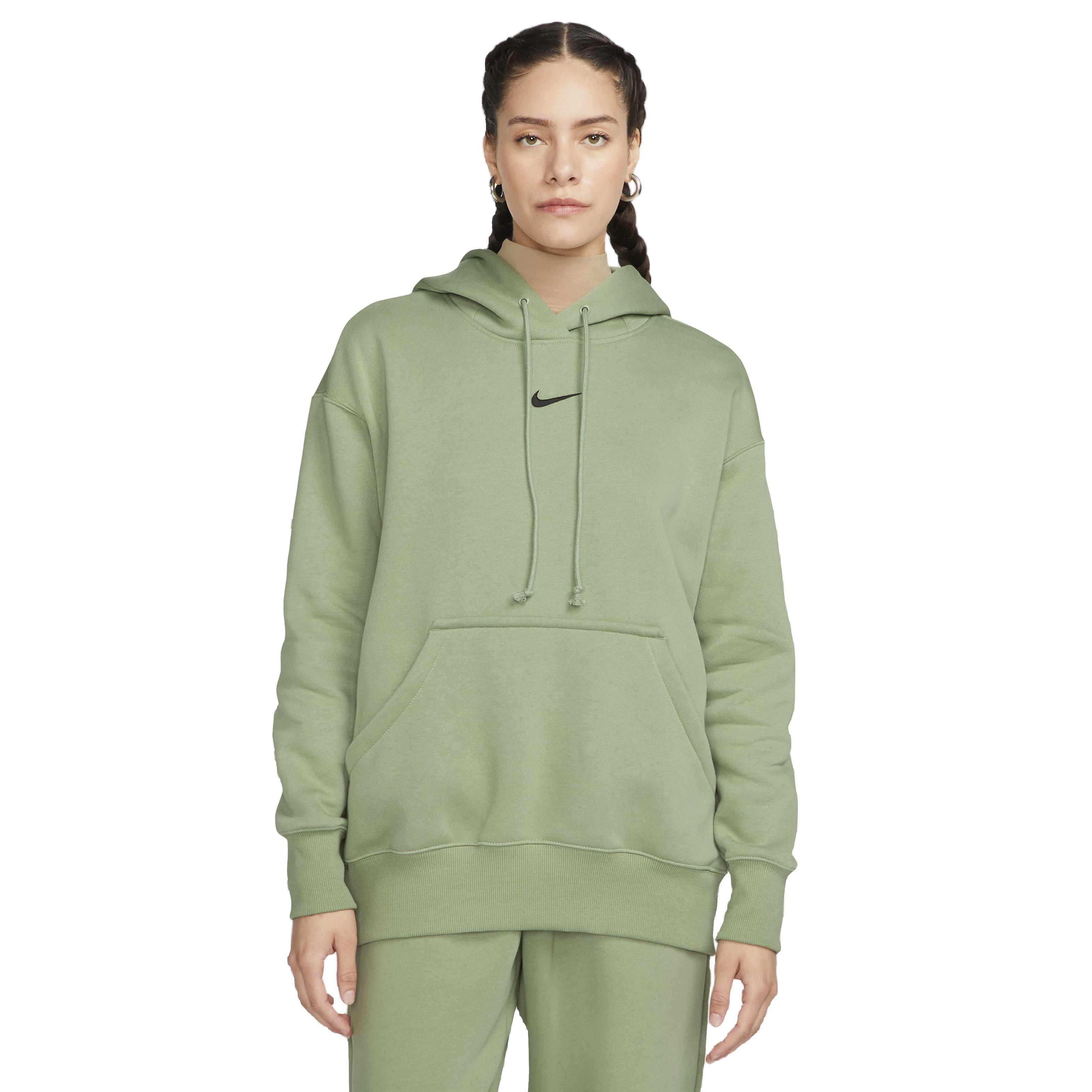 Nike Women's Sportswear Phoenix Fleece Oversized Pullover Hoodie - GREEN Thumbnail View 1