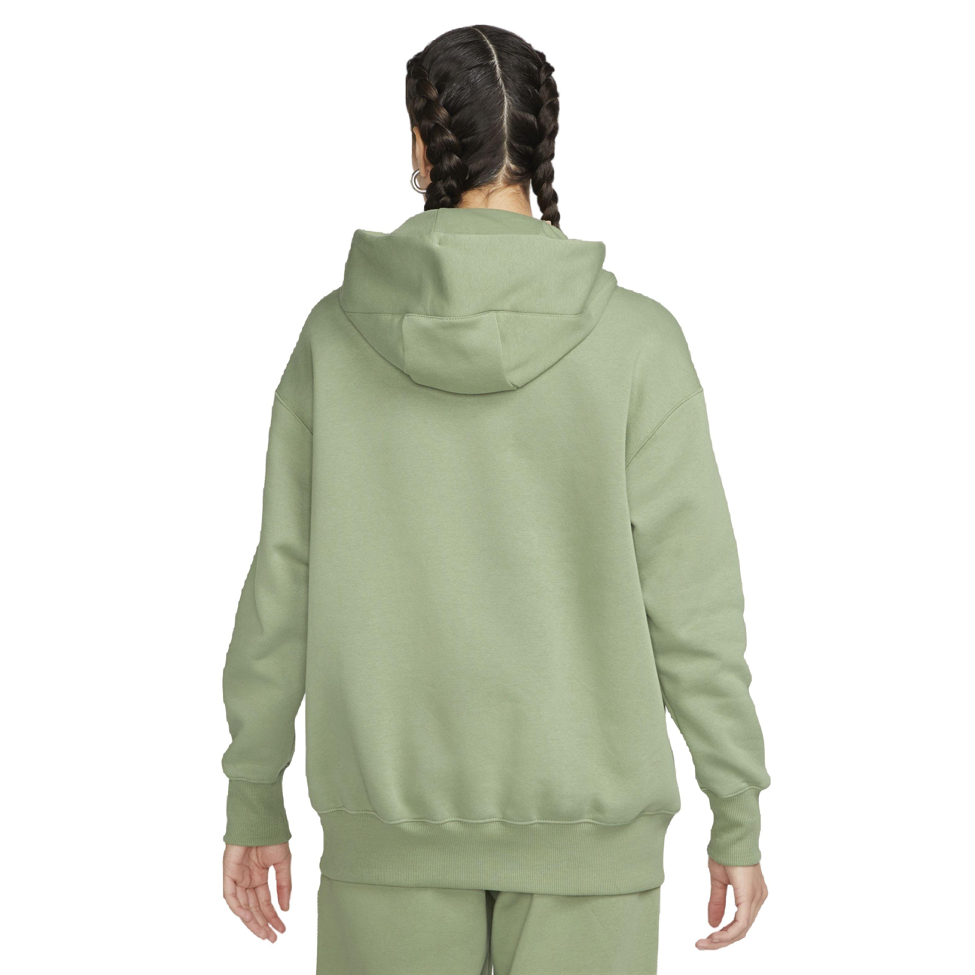 Nike Women's Sportswear Phoenix Fleece Oversized Pullover Hoodie - GREEN Thumbnail View 2