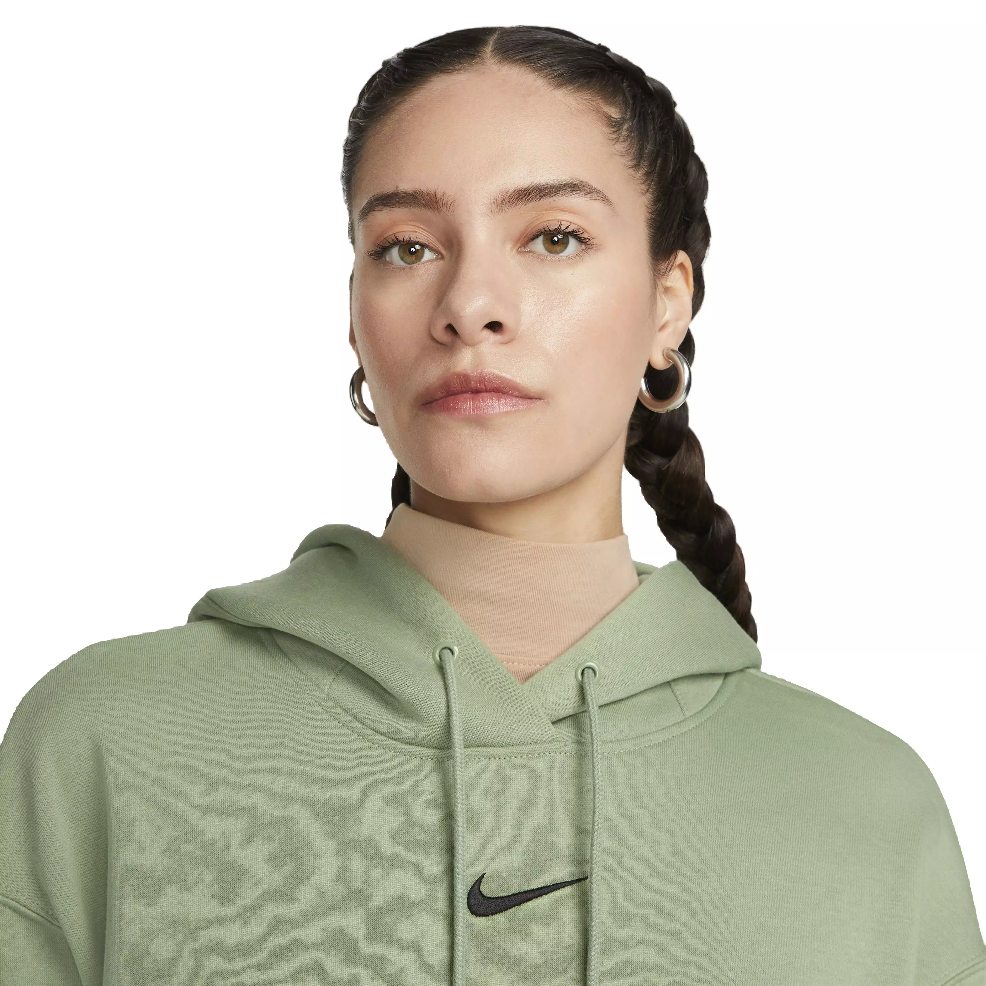 Nike Women's Sportswear Phoenix Fleece Oversized Pullover Hoodie - GREEN