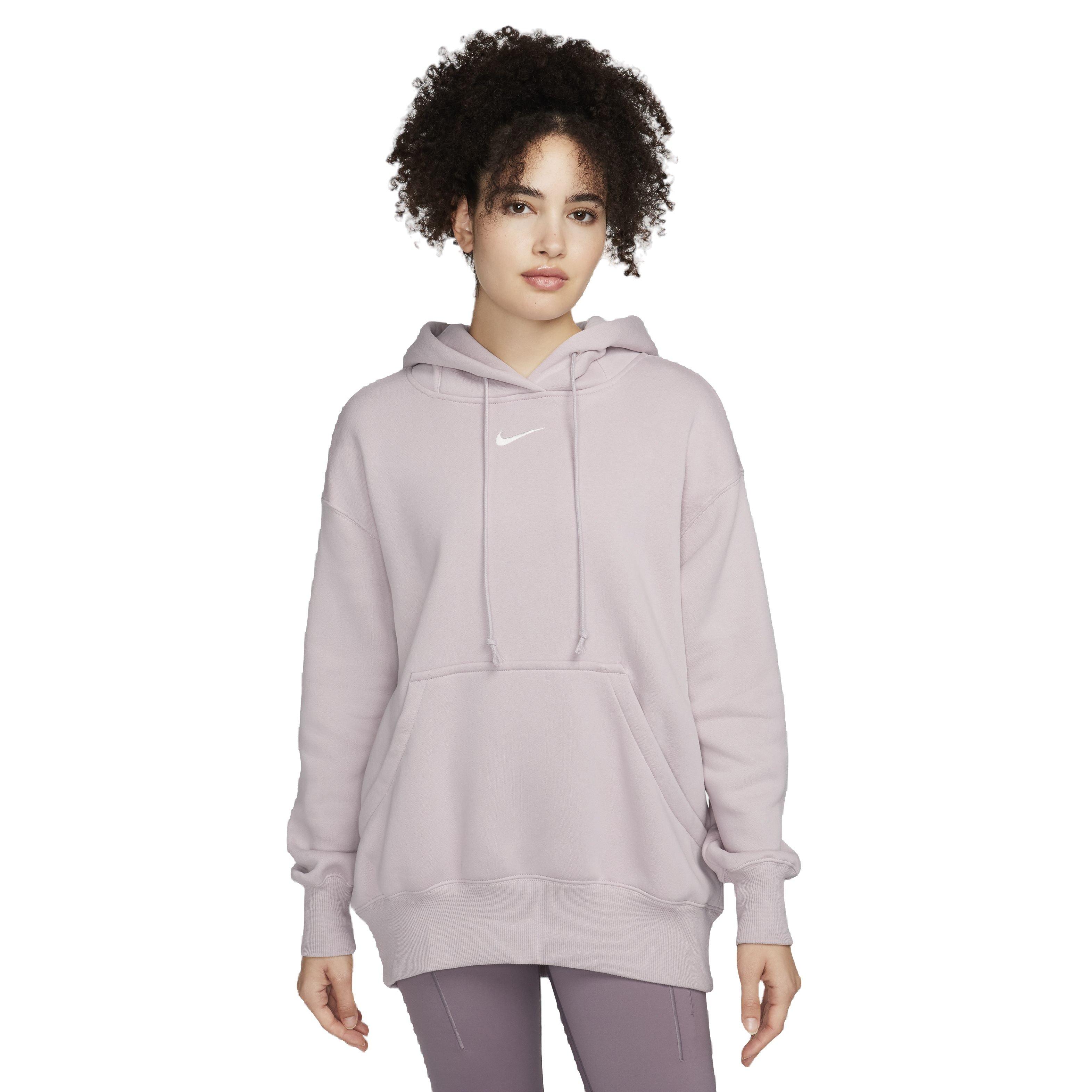Nike Women's Sportswear Phoenix Fleece Oversized Pullover Hoodie - PURPLE Thumbnail View 1