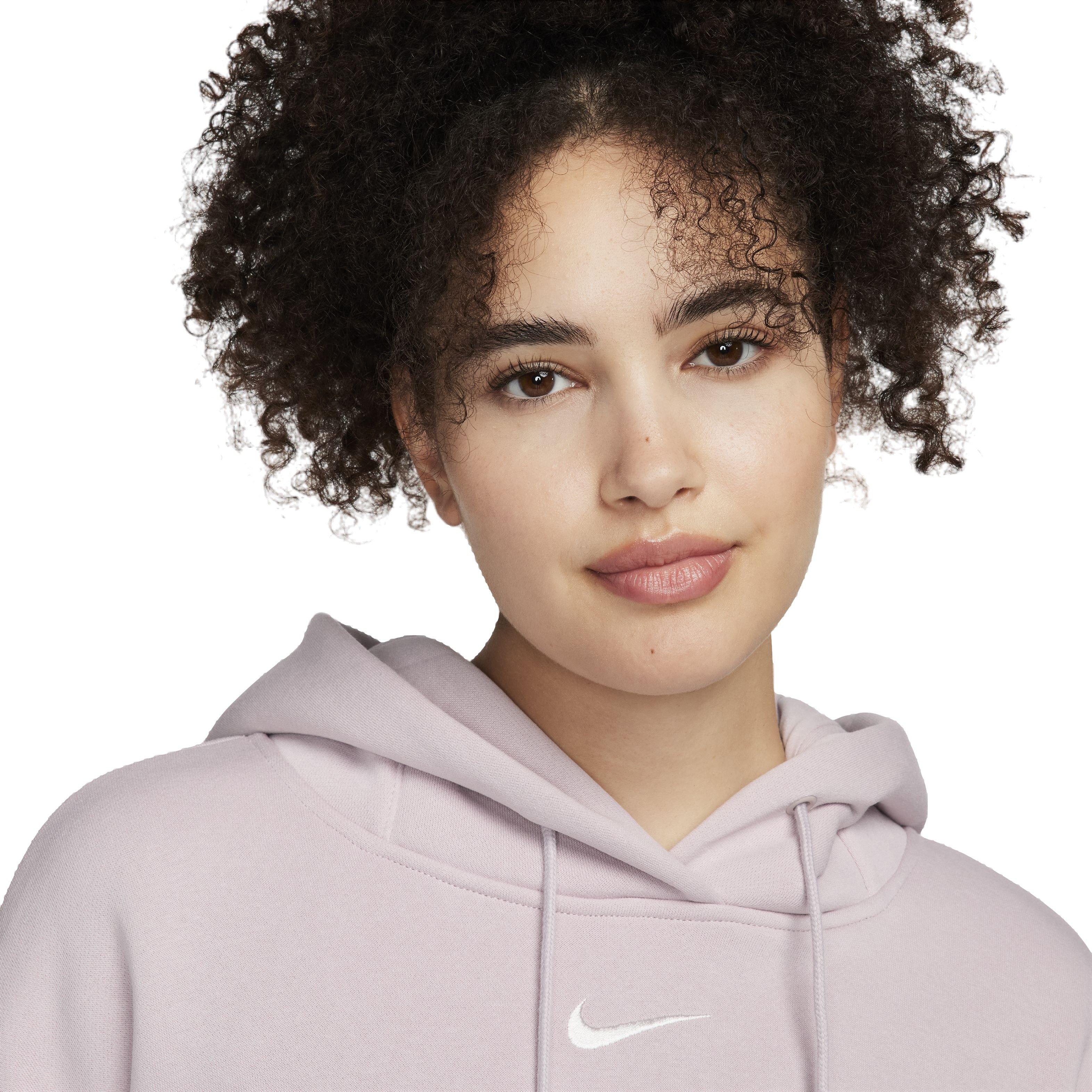 Nike Women's Sportswear Phoenix Fleece Oversized Pullover Hoodie - PURPLE Thumbnail View 3