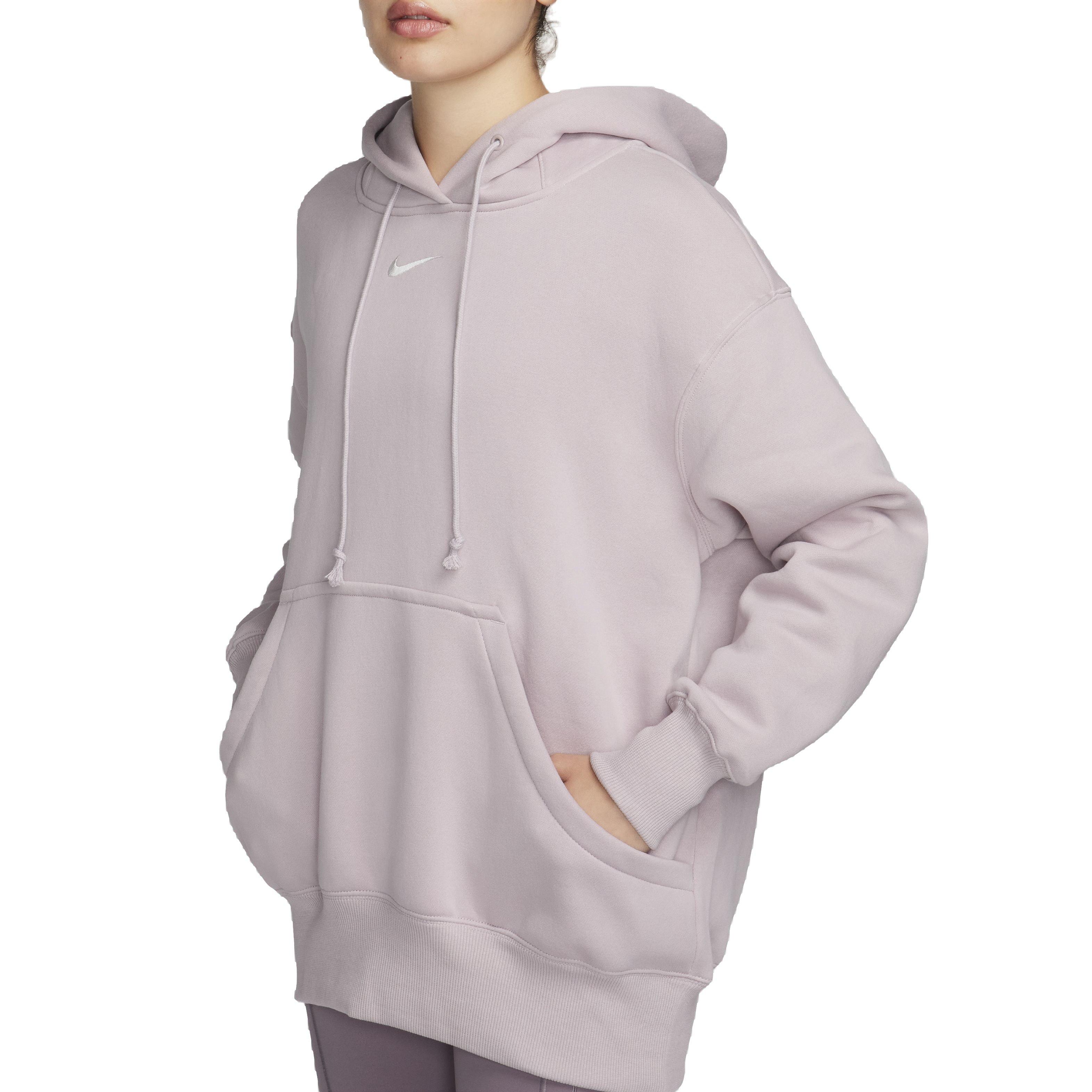 Nike Women's Sportswear Phoenix Fleece Oversized Pullover Hoodie - PURPLE Thumbnail View 6