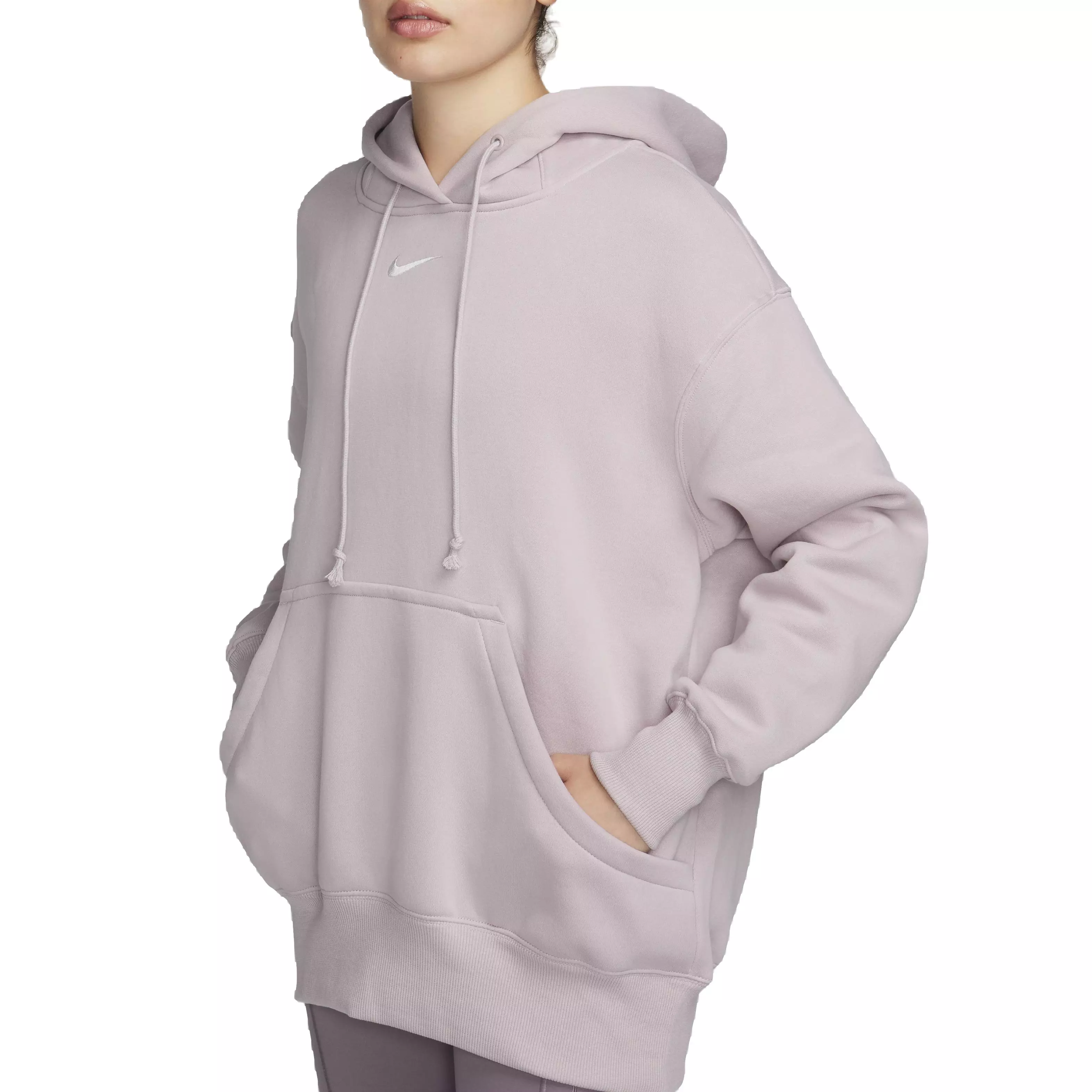 Nike Women's Sportswear Phoenix Fleece Oversized Pullover Hoodie - PURPLE