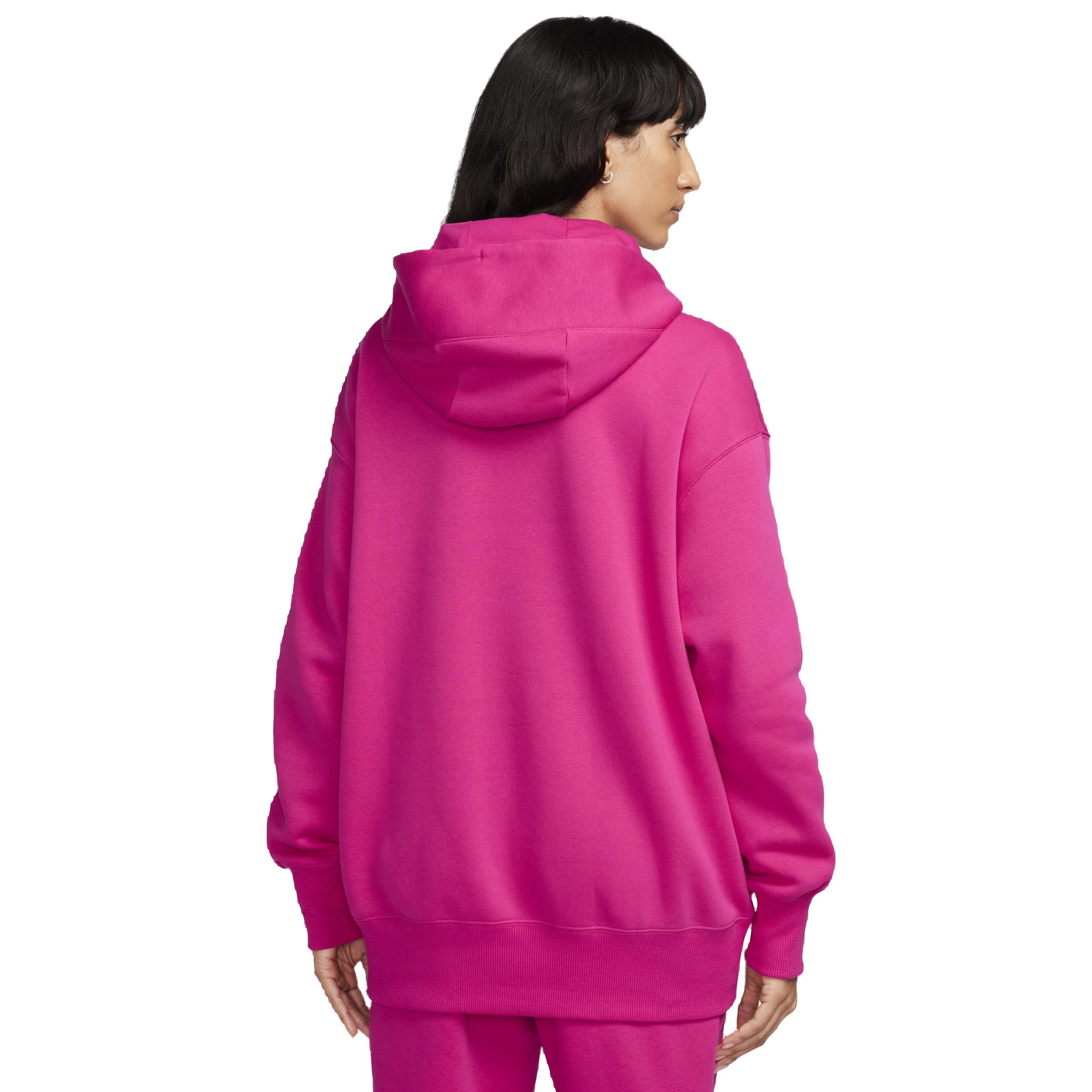 Nike WMNS Phoenix Fleece Over-Oversized Pullover Hoodie Pink