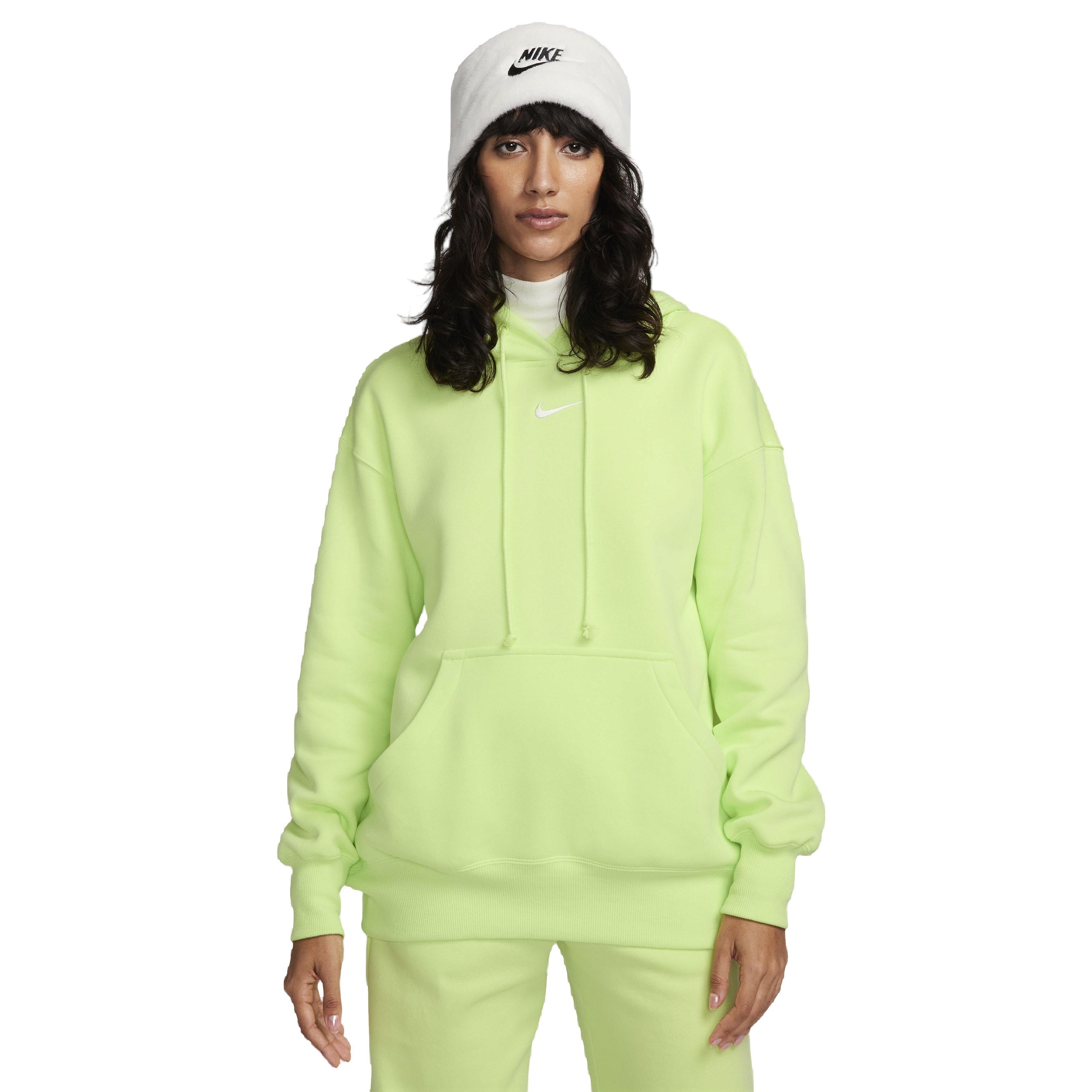 Nike Women's Sportswear Phoenix Fleece Oversized Pullover Hoodie - YELLOW Thumbnail View 1