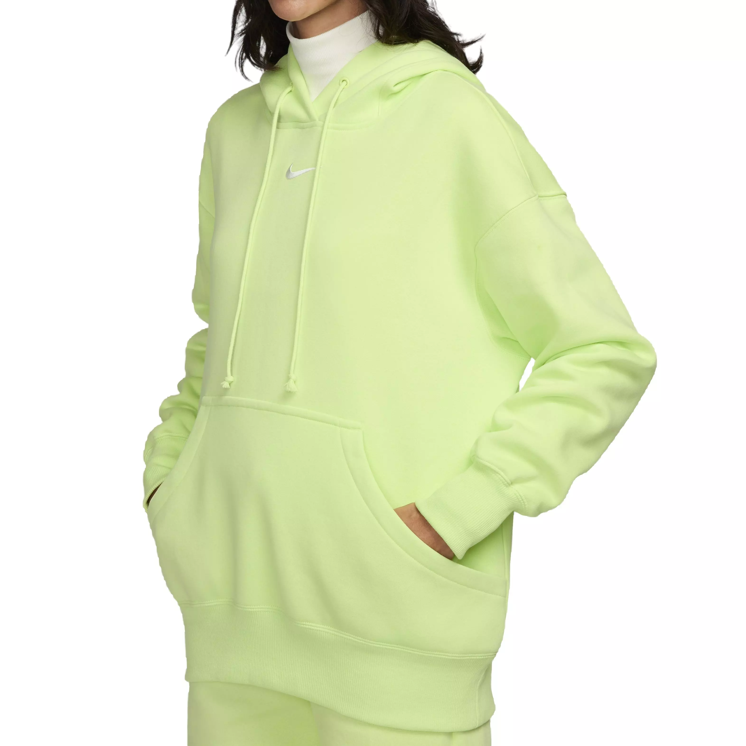 Nike Women's Sportswear Phoenix Fleece Oversized Pullover Hoodie - YELLOW