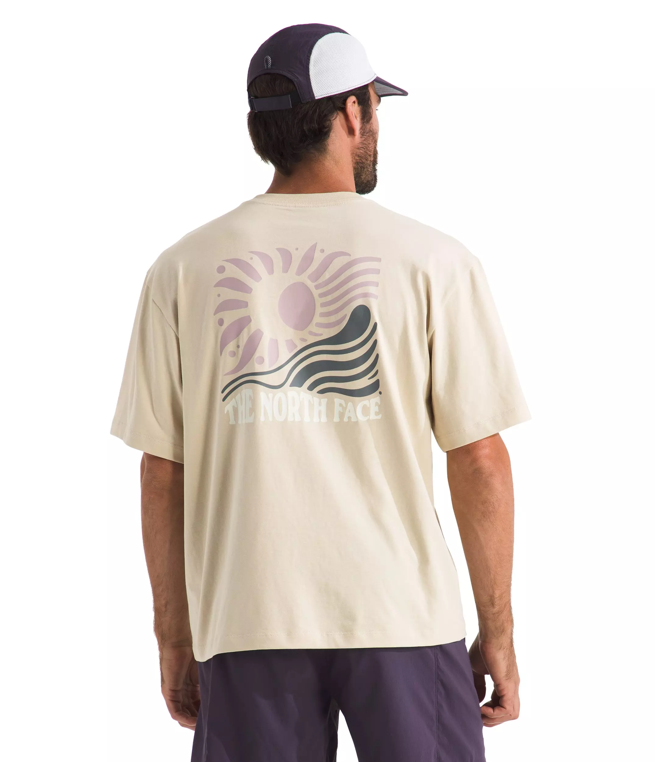 The North Face Men's Sun Oversized SS Graphic T-Shirt - Tan - TAN