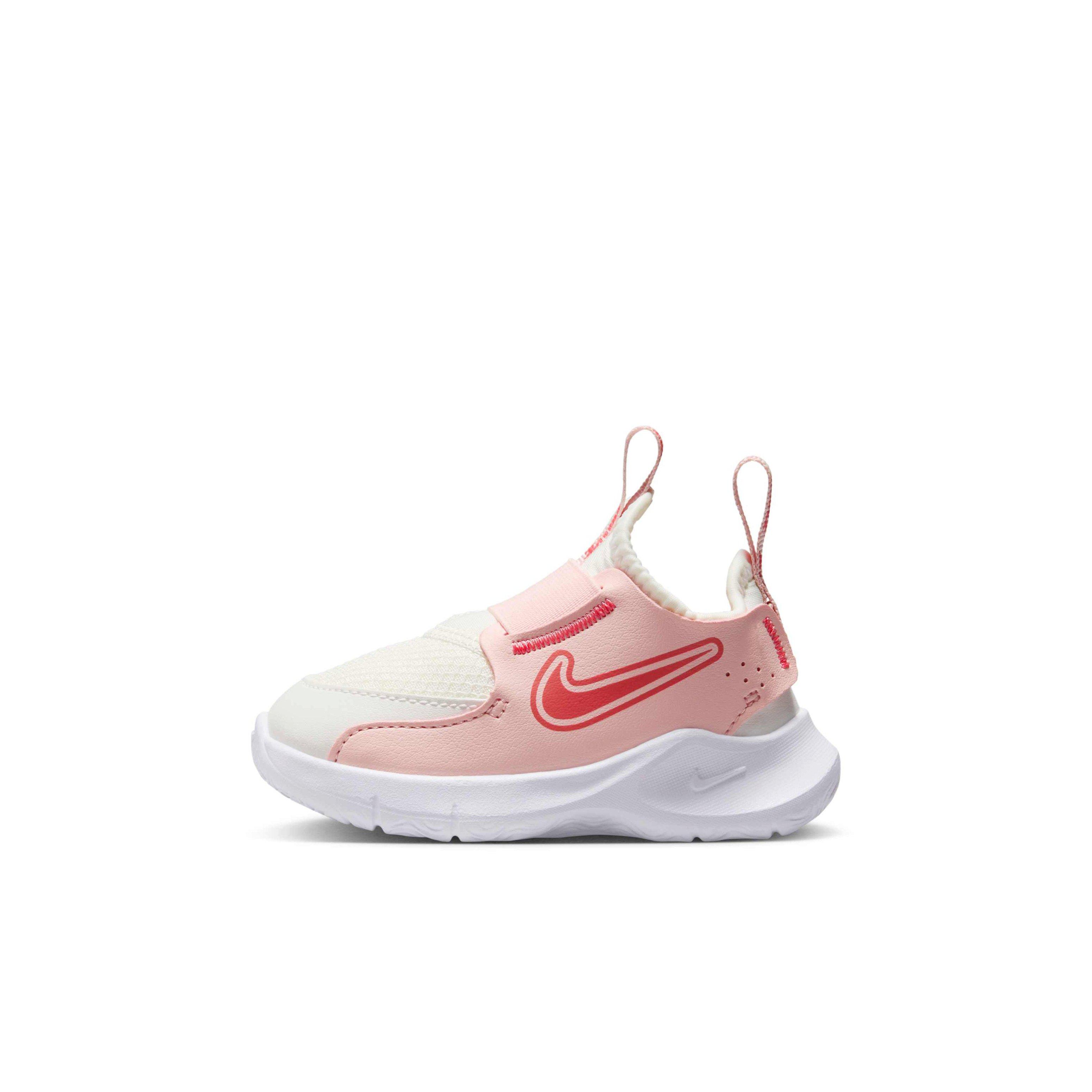 Nike Flex Runner 3 "Summit White/Echo Pink/Magic Ember" Infant Boys' Running Shoe - WHITE/PINK/EMBER Thumbnail View 2