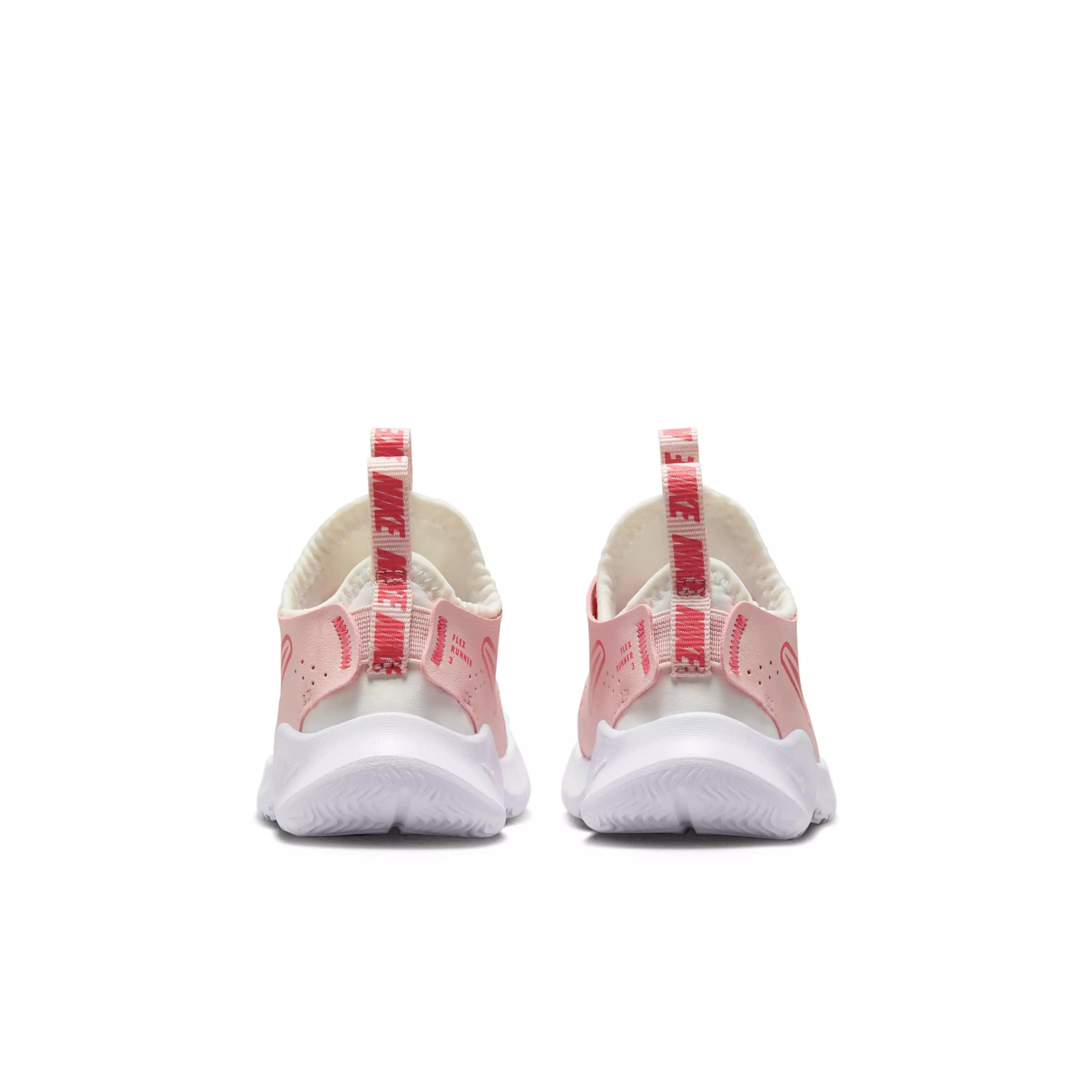 Nike Flex Runner 3 "Summit White/Echo Pink/Magic Ember" Infant Boys' Running Shoe - WHITE/PINK/EMBER