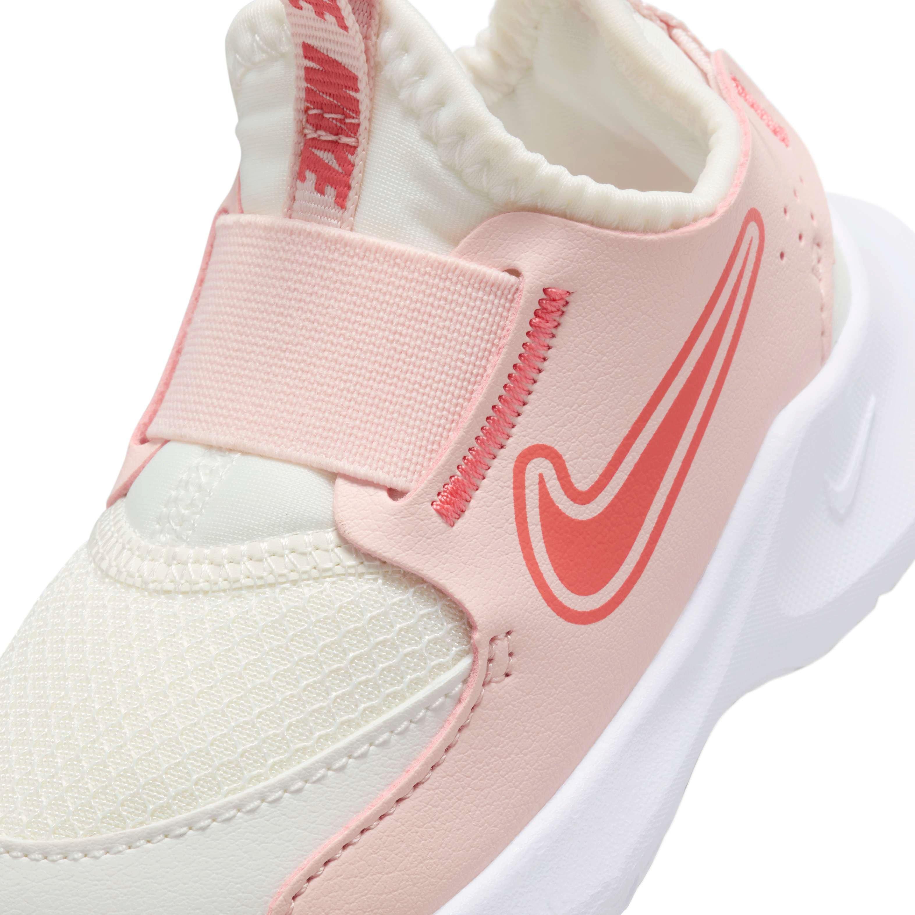 Nike Flex Runner 3 "Summit White/Echo Pink/Magic Ember" Infant Boys' Running Shoe - WHITE/PINK/EMBER Thumbnail View 7