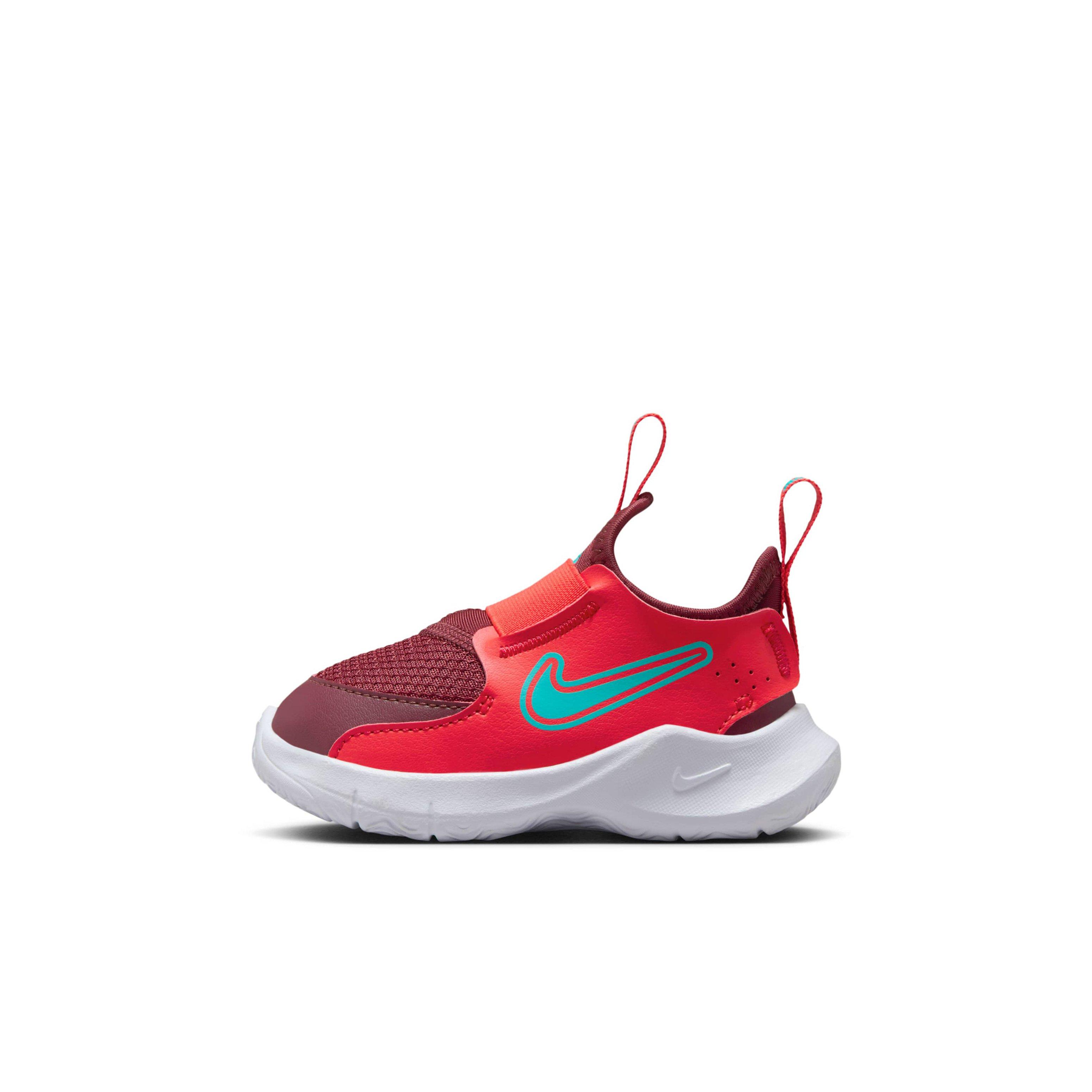 Nike Flex Runner 3 "Light Crimson/Dark Team Red/White/Dusty Cactus" Infant Boys' Running Shoe - LT CRIMSON/DK RED/WHITE/CACTUS Thumbnail View 2