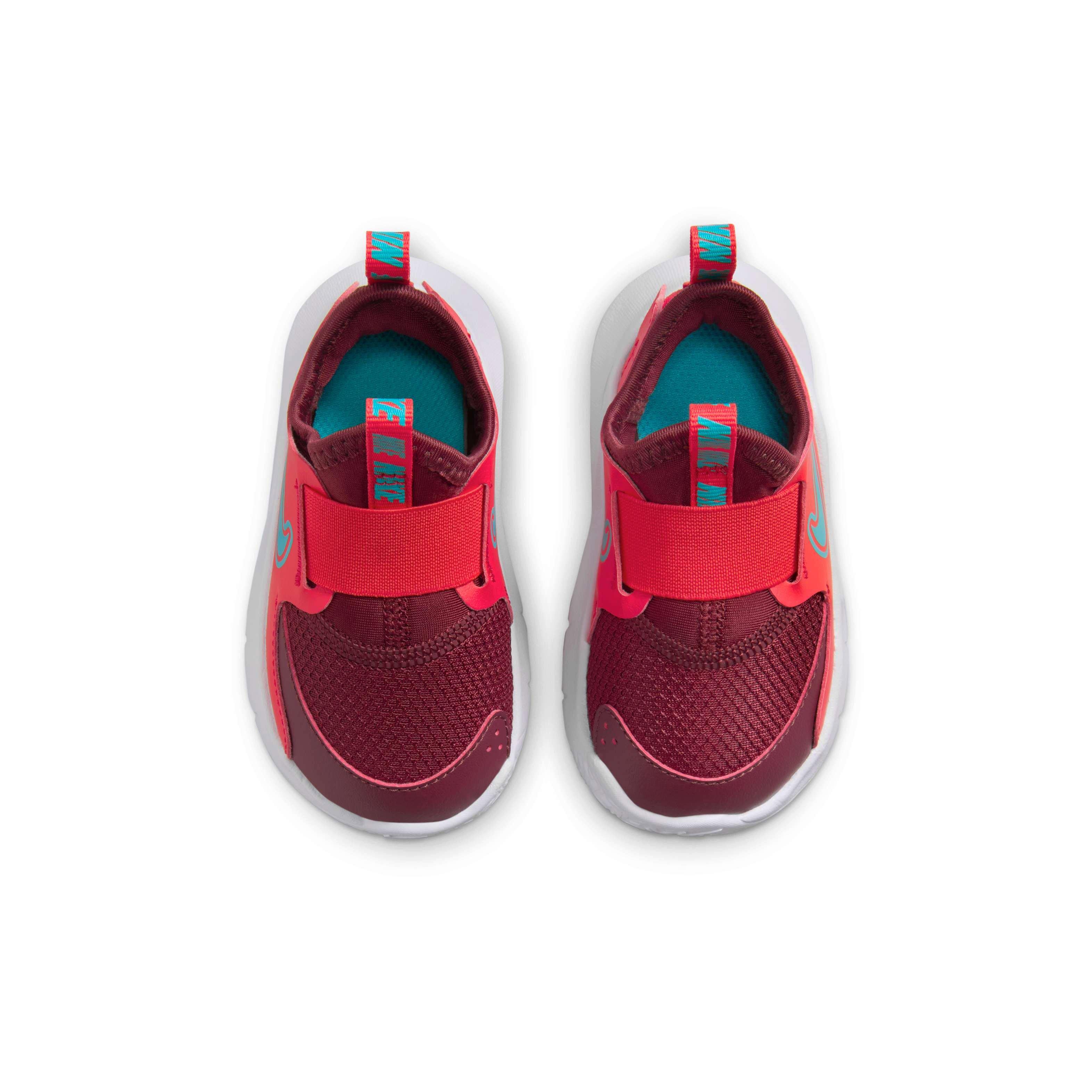 Nike Flex Runner 3 "Light Crimson/Dark Team Red/White/Dusty Cactus" Infant Boys' Running Shoe - LT CRIMSON/DK RED/WHITE/CACTUS Thumbnail View 4