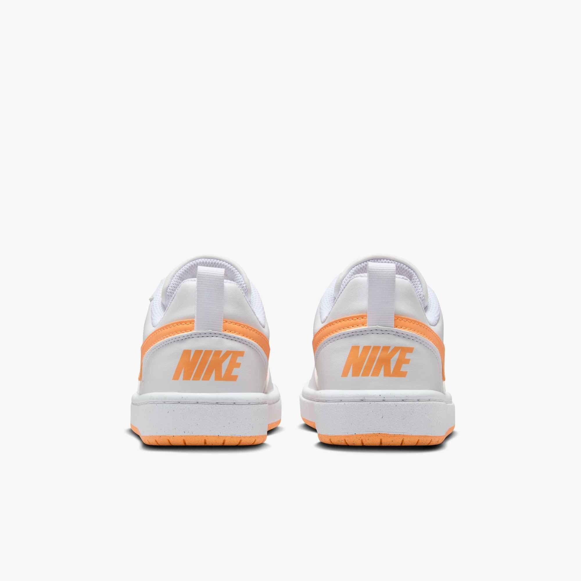Nike Court Borough Low Recraft "White/Peach Cream" Grade School Girls' Shoe - WHITE/PEACH Thumbnail View 5
