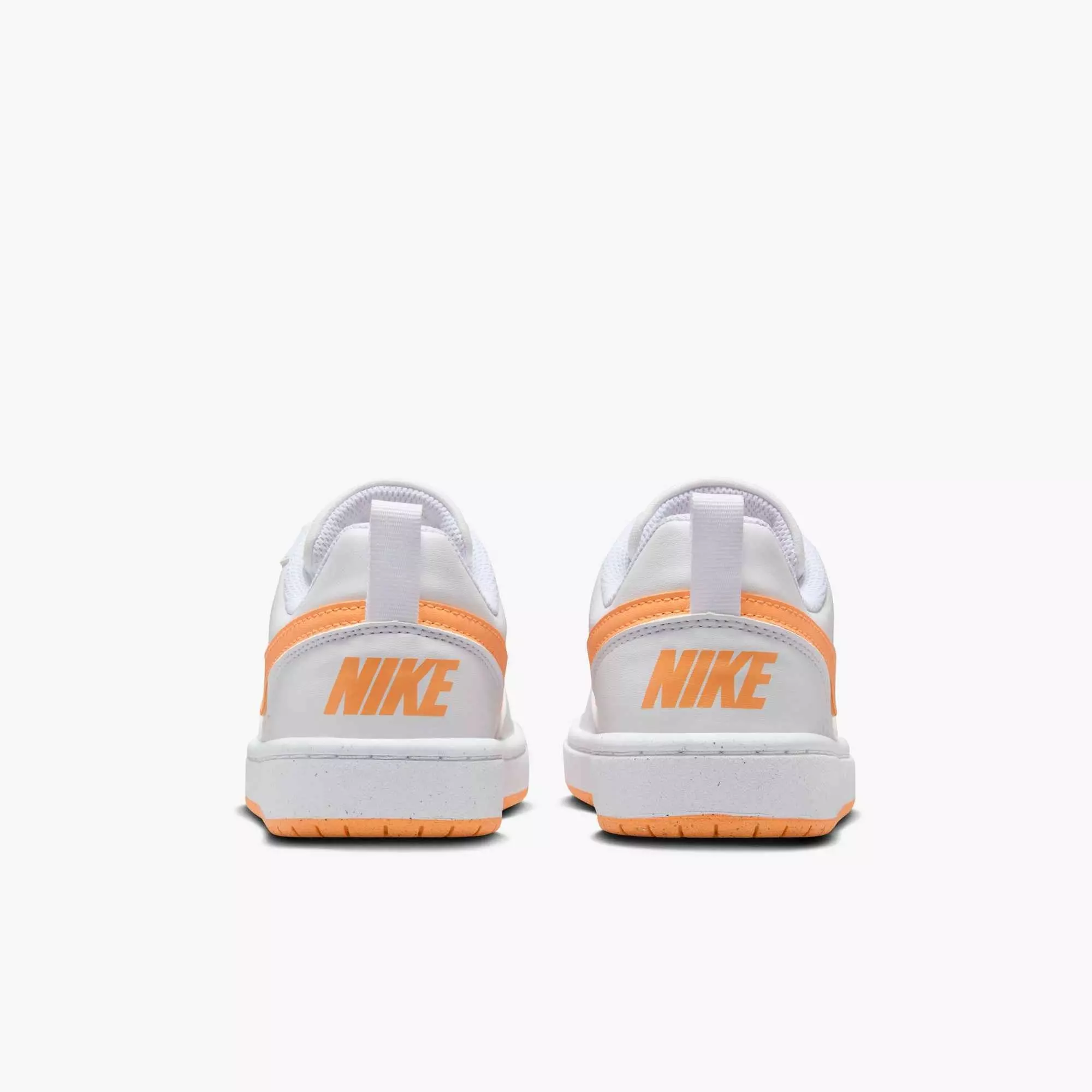 Nike Court Borough Low Recraft "White/Peach Cream" Grade School Girls' Shoe - WHITE/PEACH