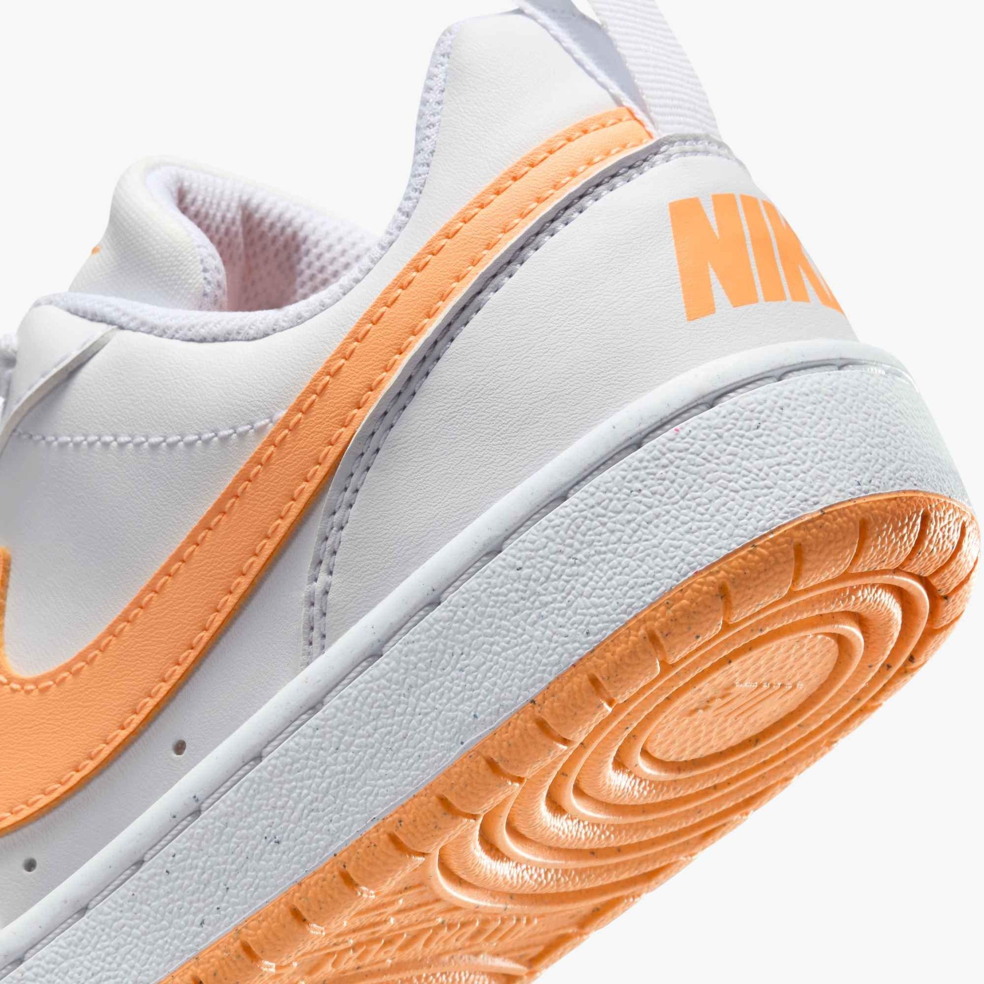 Nike Court Borough Low Recraft "White/Peach Cream" Grade School Girls' Shoe - WHITE/PEACH Thumbnail View 7
