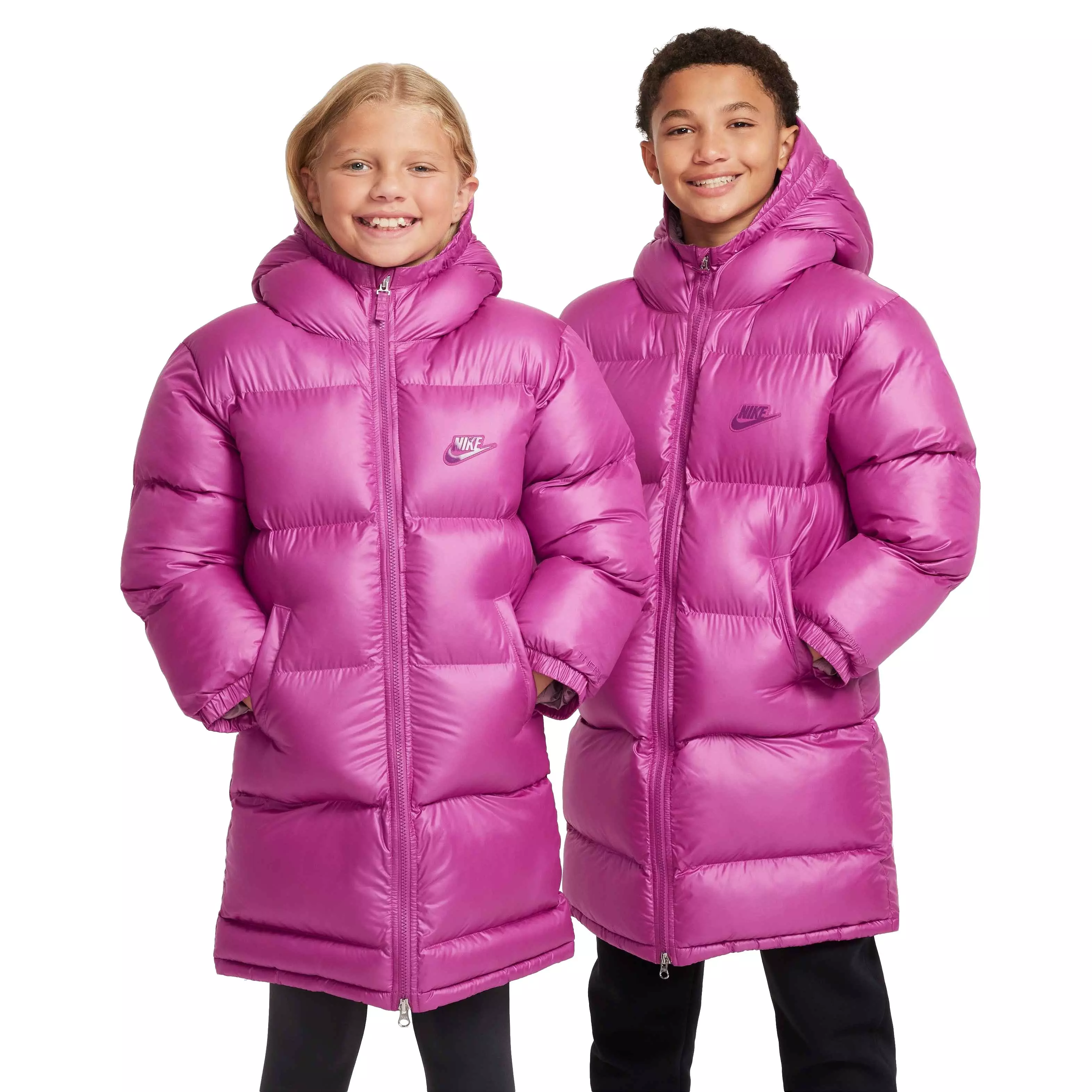 Nike Big Kids' Sportswear Therma-FIT Repel Synthetic Fill EasyOn Hooded Parka - PURPLE