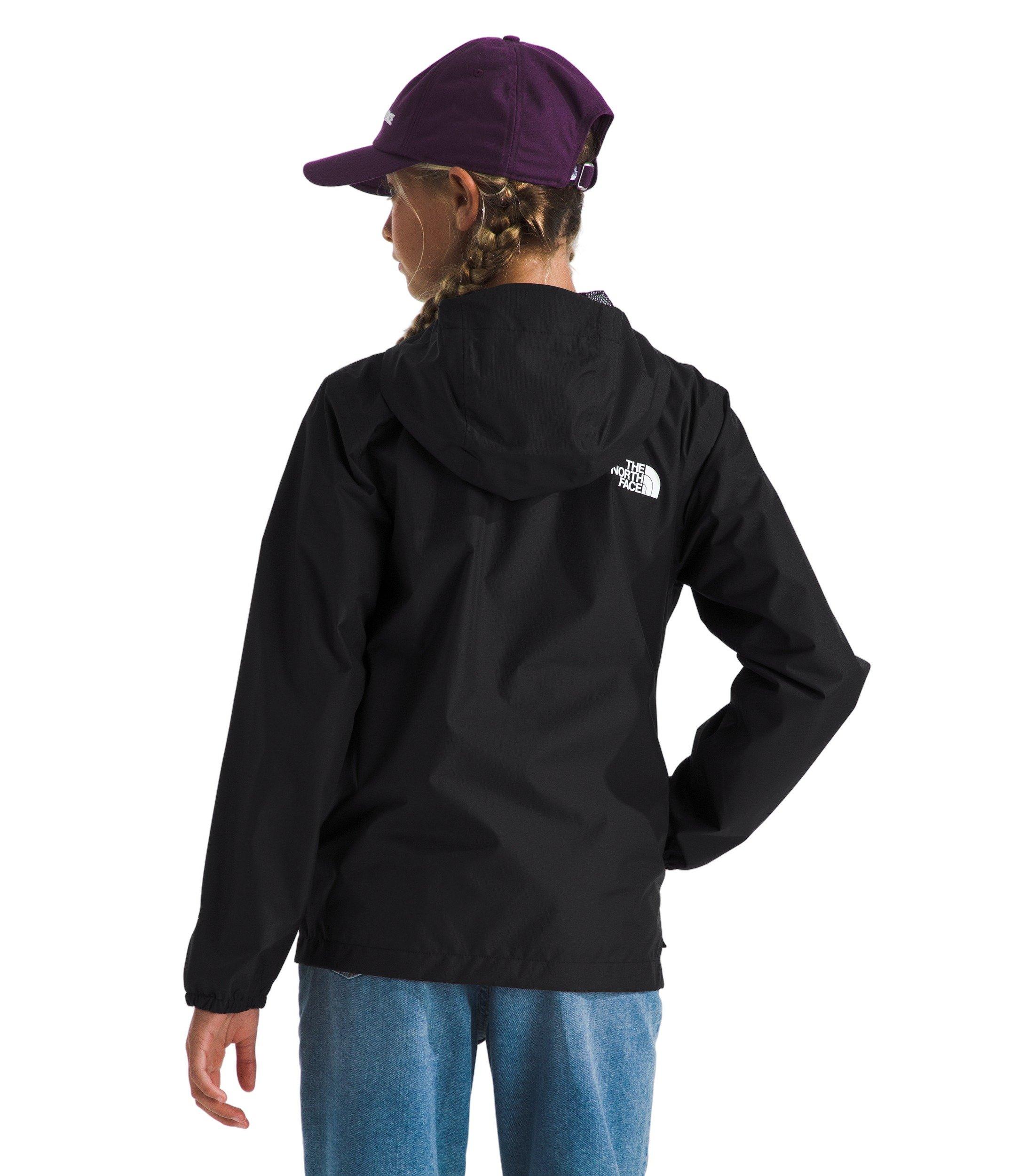 The North Face Zipline Big Kids' Black Rain Jacket