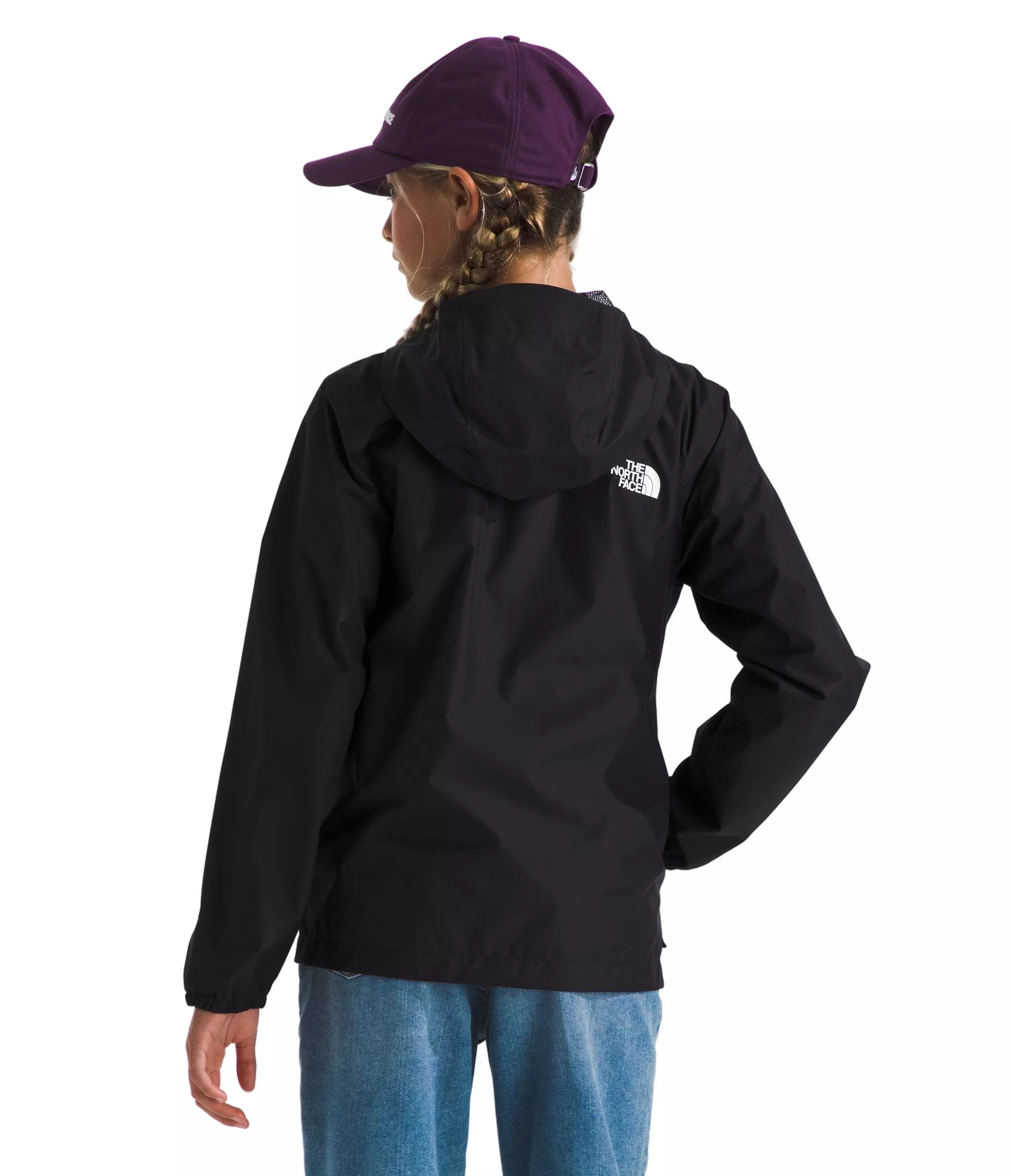 The North Face Big Kids' Zipline Rain Jacket - Black - BLACK
