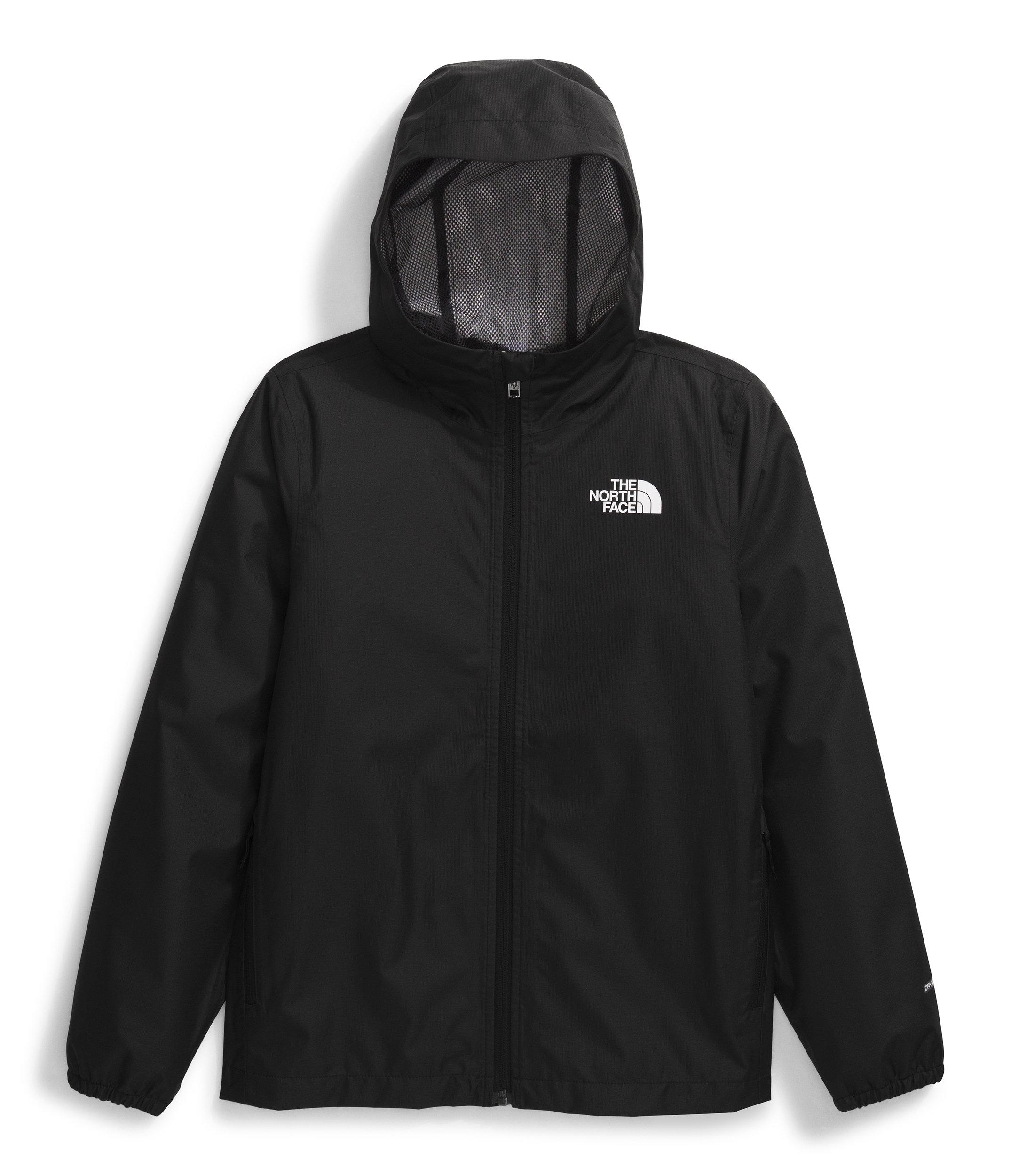 The North Face Zipline Big Kids' Black Rain Jacket