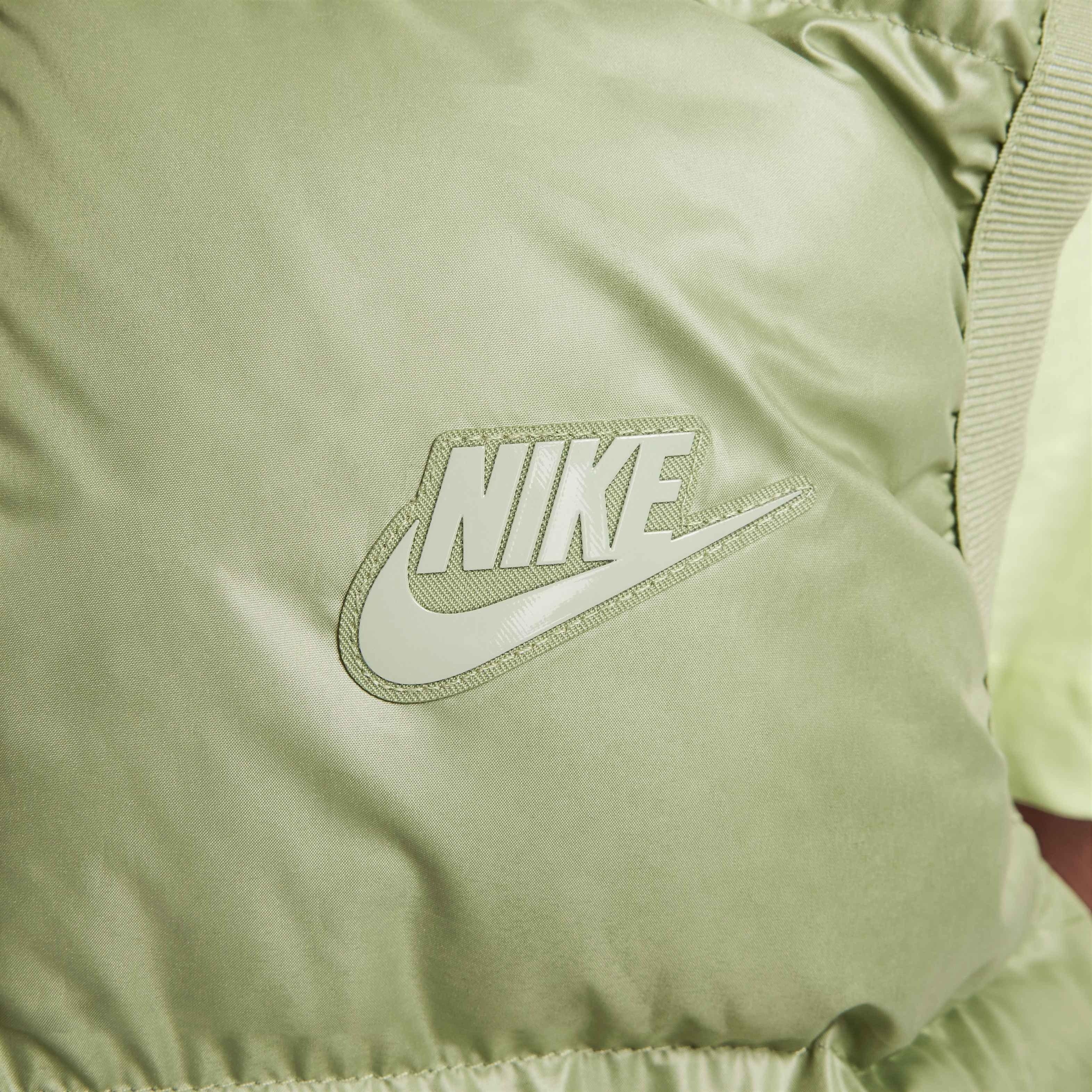 Nike Big Kids' Sportswear Therma-Fit Repel Heavyweight Synthetic Fill Hooded Vest - GREEN Thumbnail View 6